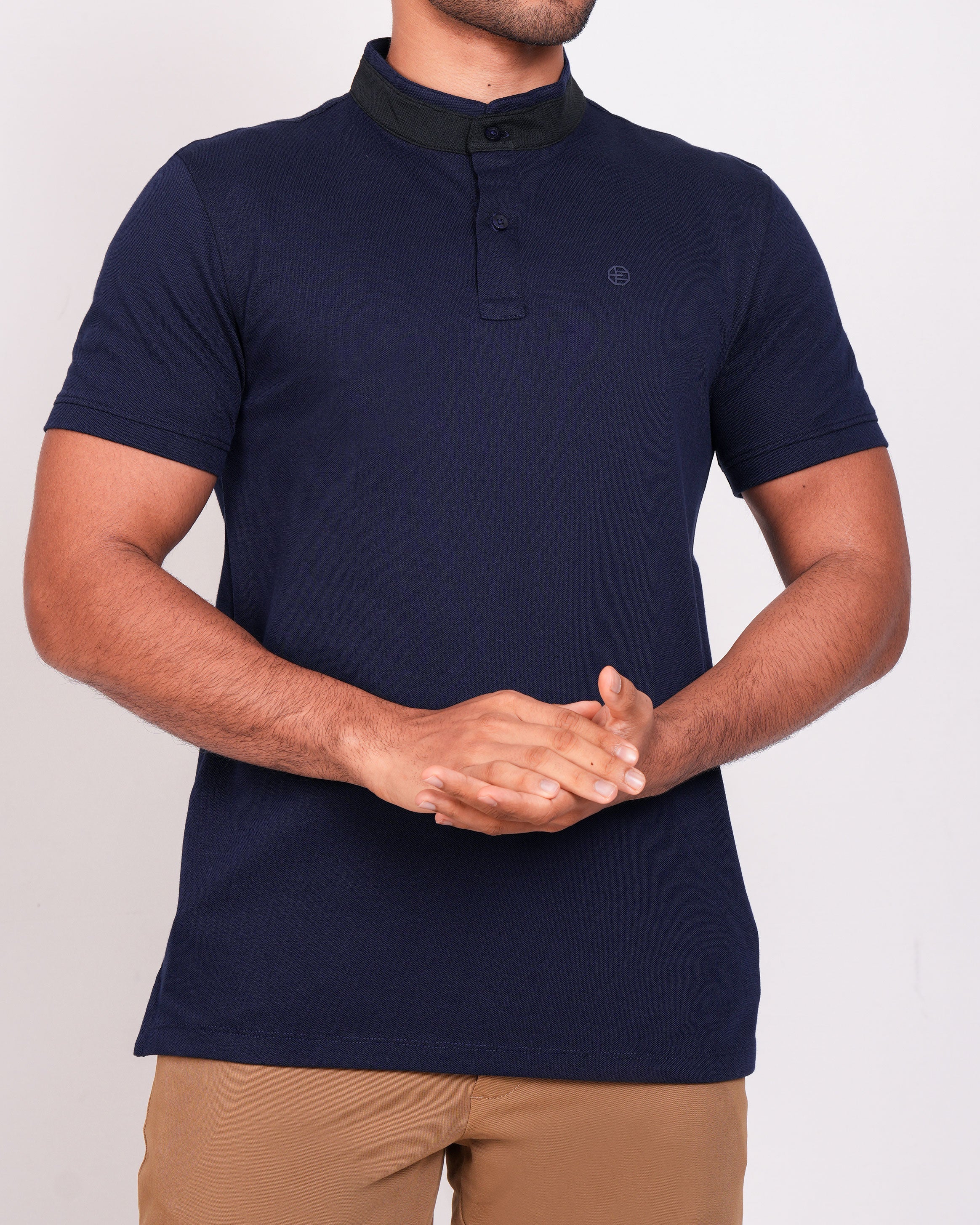 Polo Pique Solid Slim Fit-Princess Blue