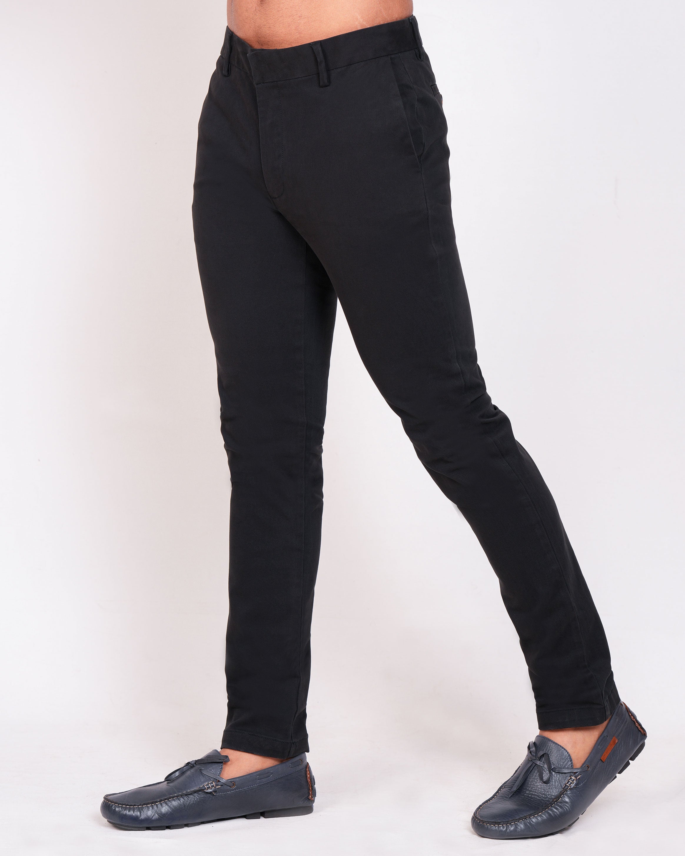 Emerald Chino Z Plain Slim Fit-Black Inck