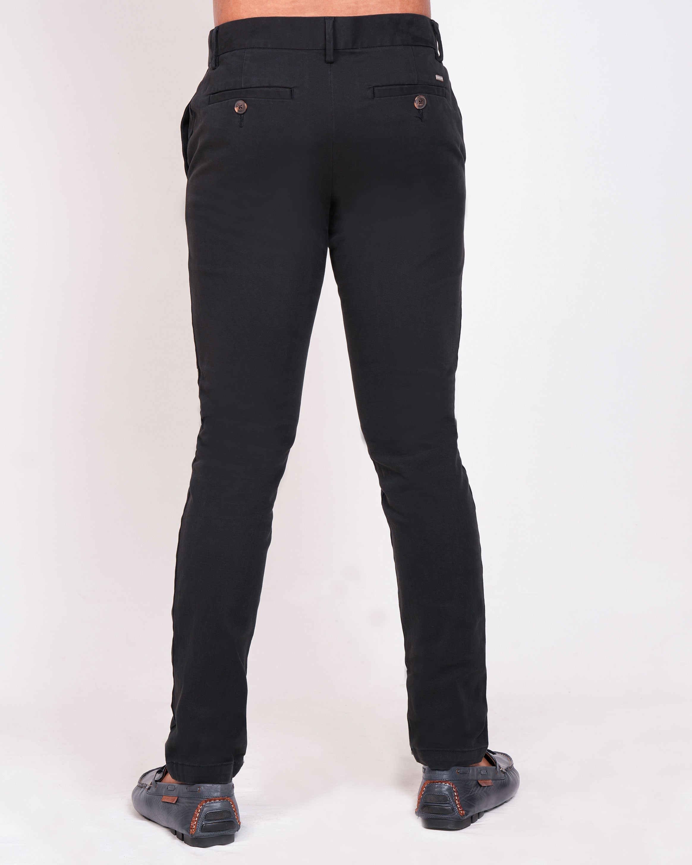 Emerald Chino Z Plain Slim Fit-Black Inck