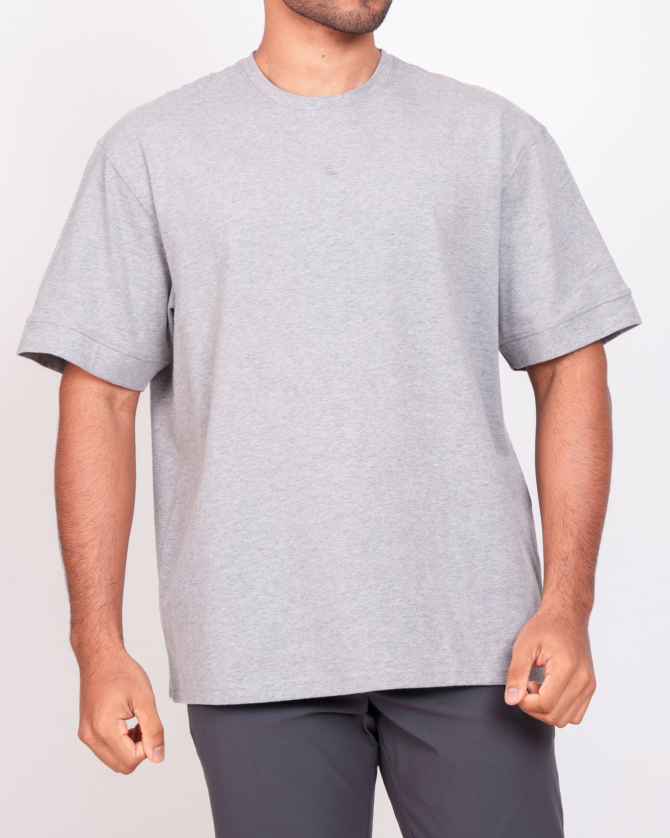 Emerald Oversized Crew Neck Tee-High Rice