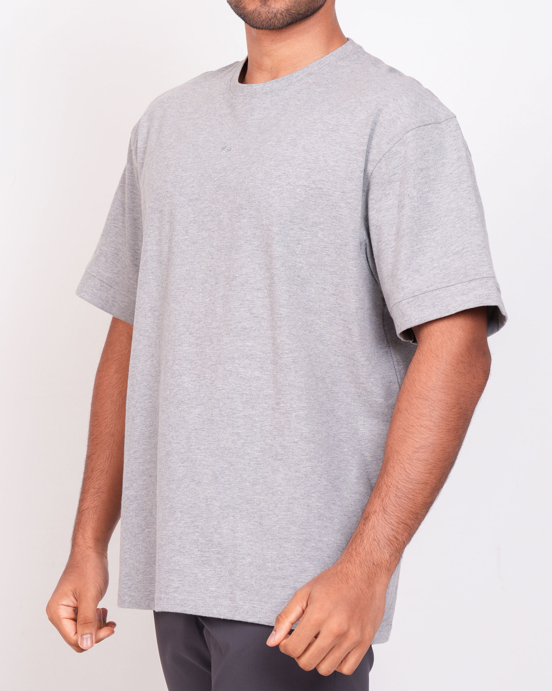 Emerald Oversized Crew Neck Tee-High Rice