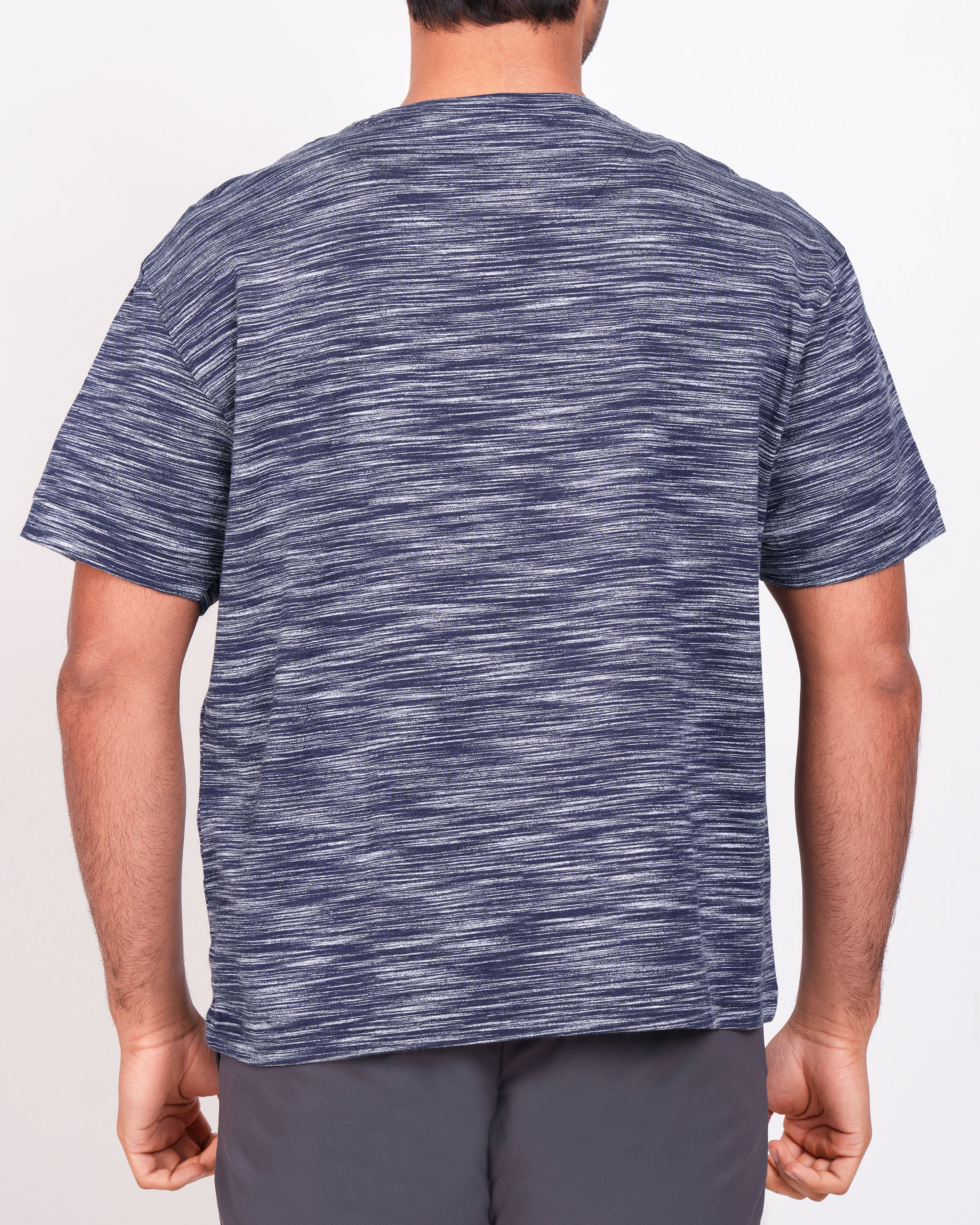 Emerald Oversized Crew Neck Tee-Blue Depths