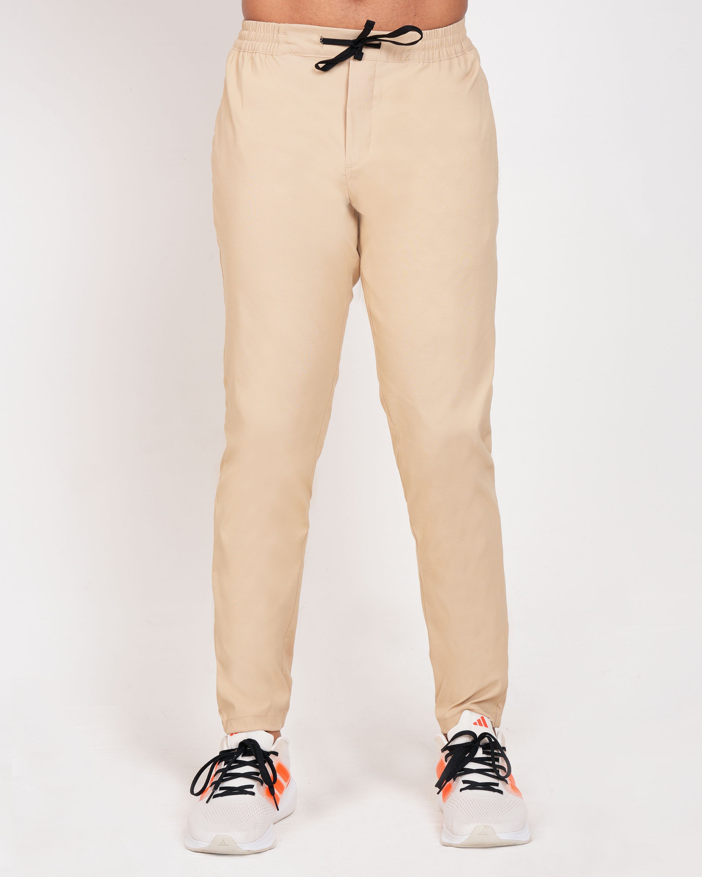 Emerald Utilitech Jogger Plain Slim Fit-Beige