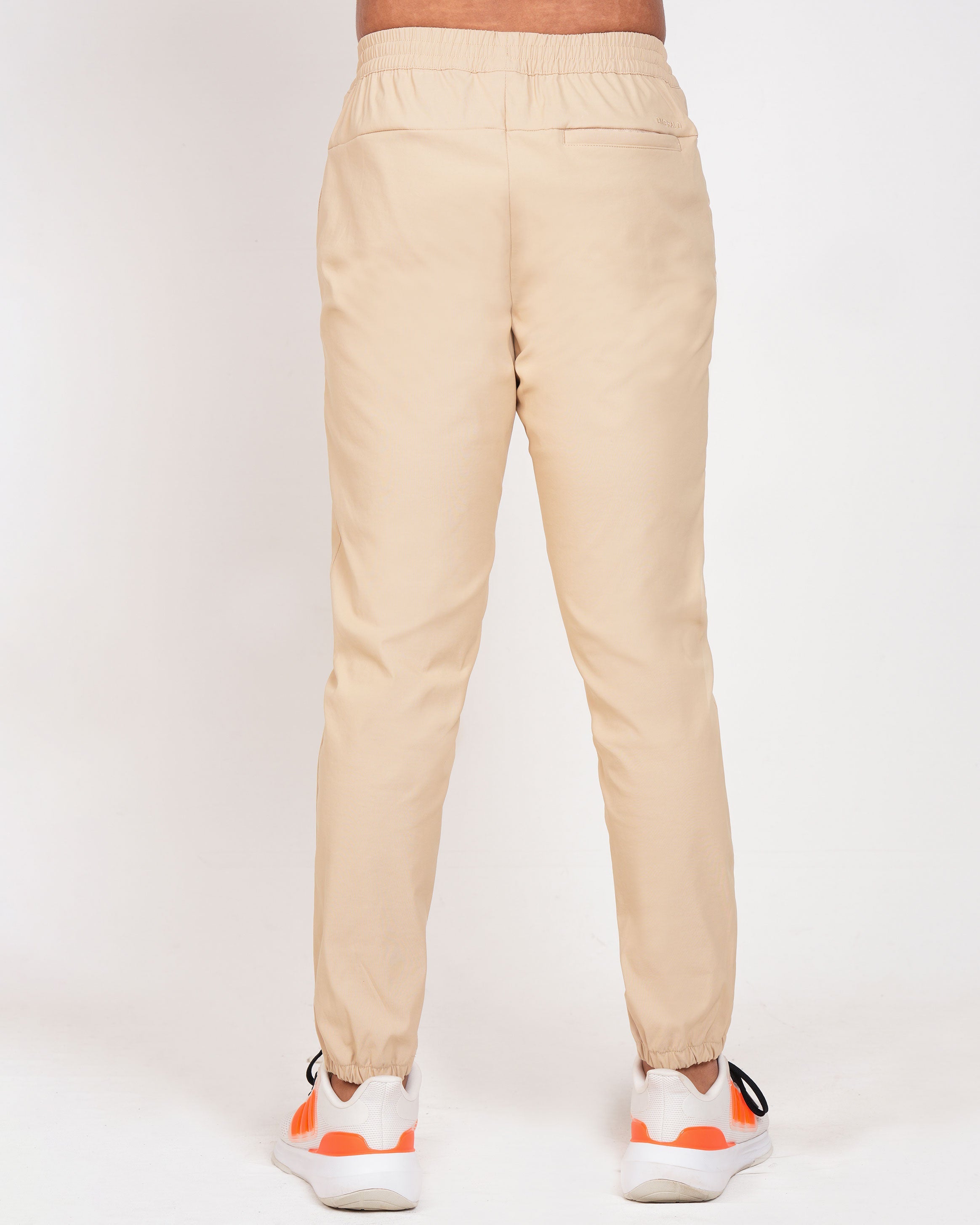 Emerald Utilitech Jogger Plain Slim Fit-Beige