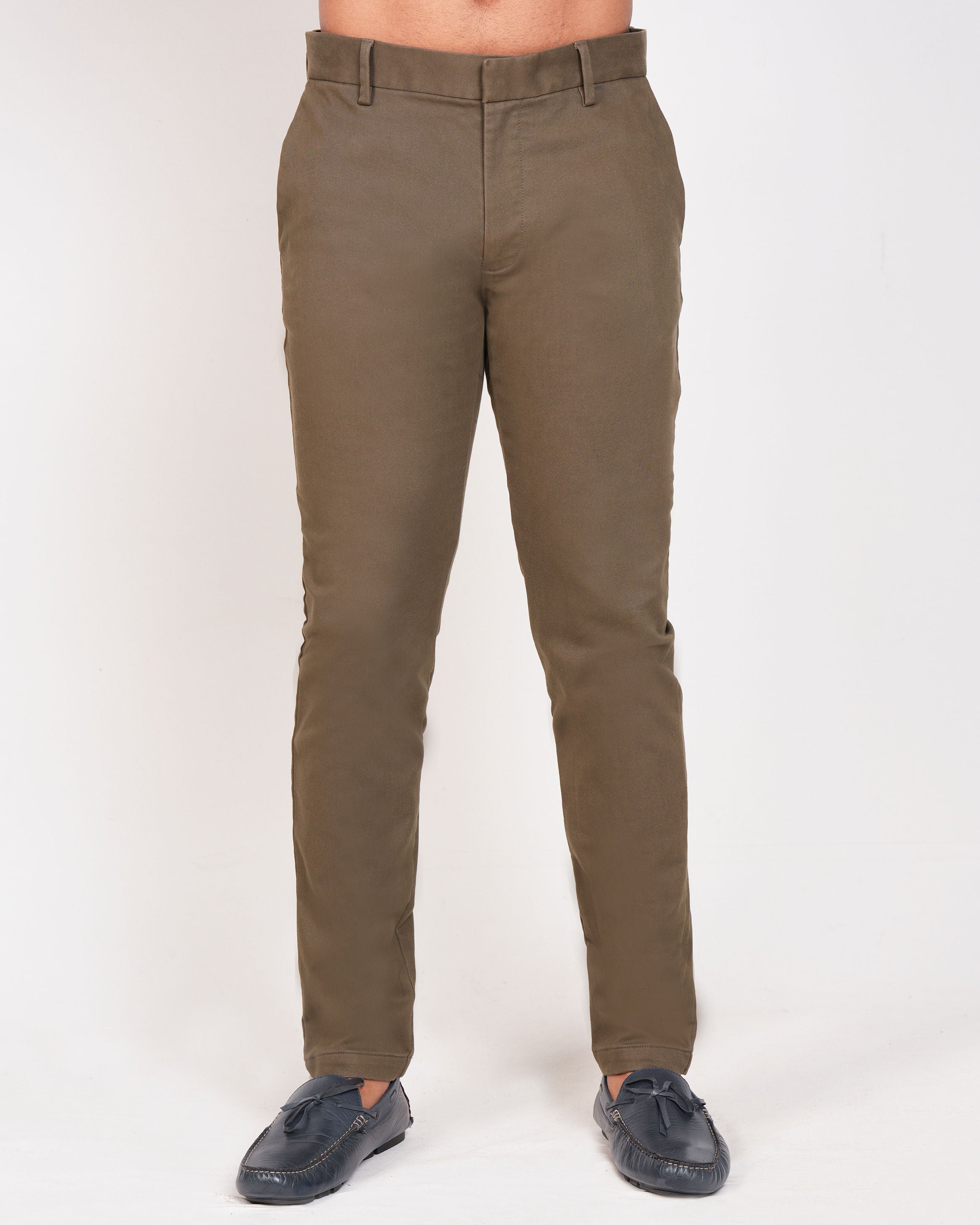 Emerald Chino Z Plain Slim Fit-Olive