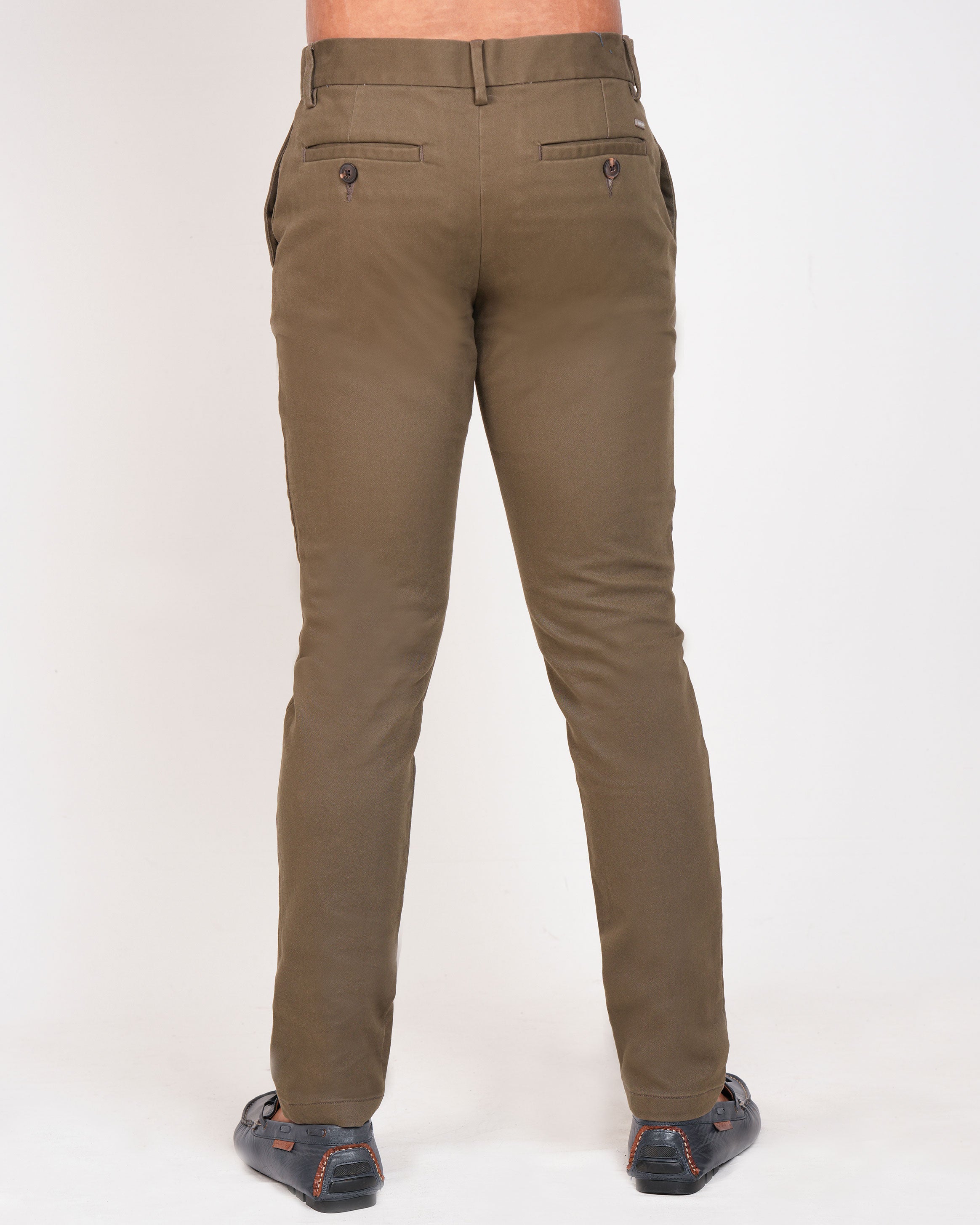 Emerald Chino Z Plain Slim Fit-Olive
