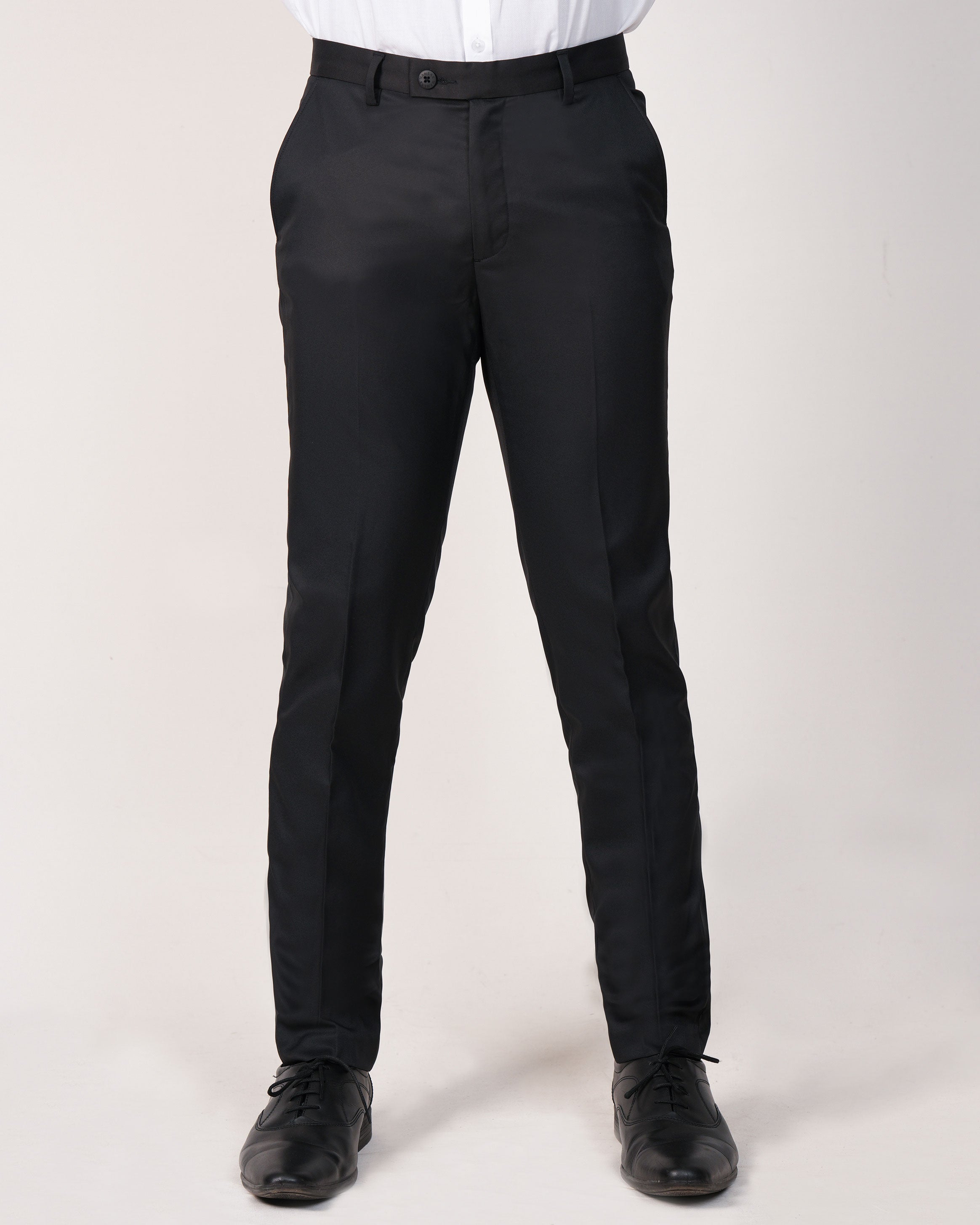 Mansak Trouser Plain Extra Slim Fit-Black
