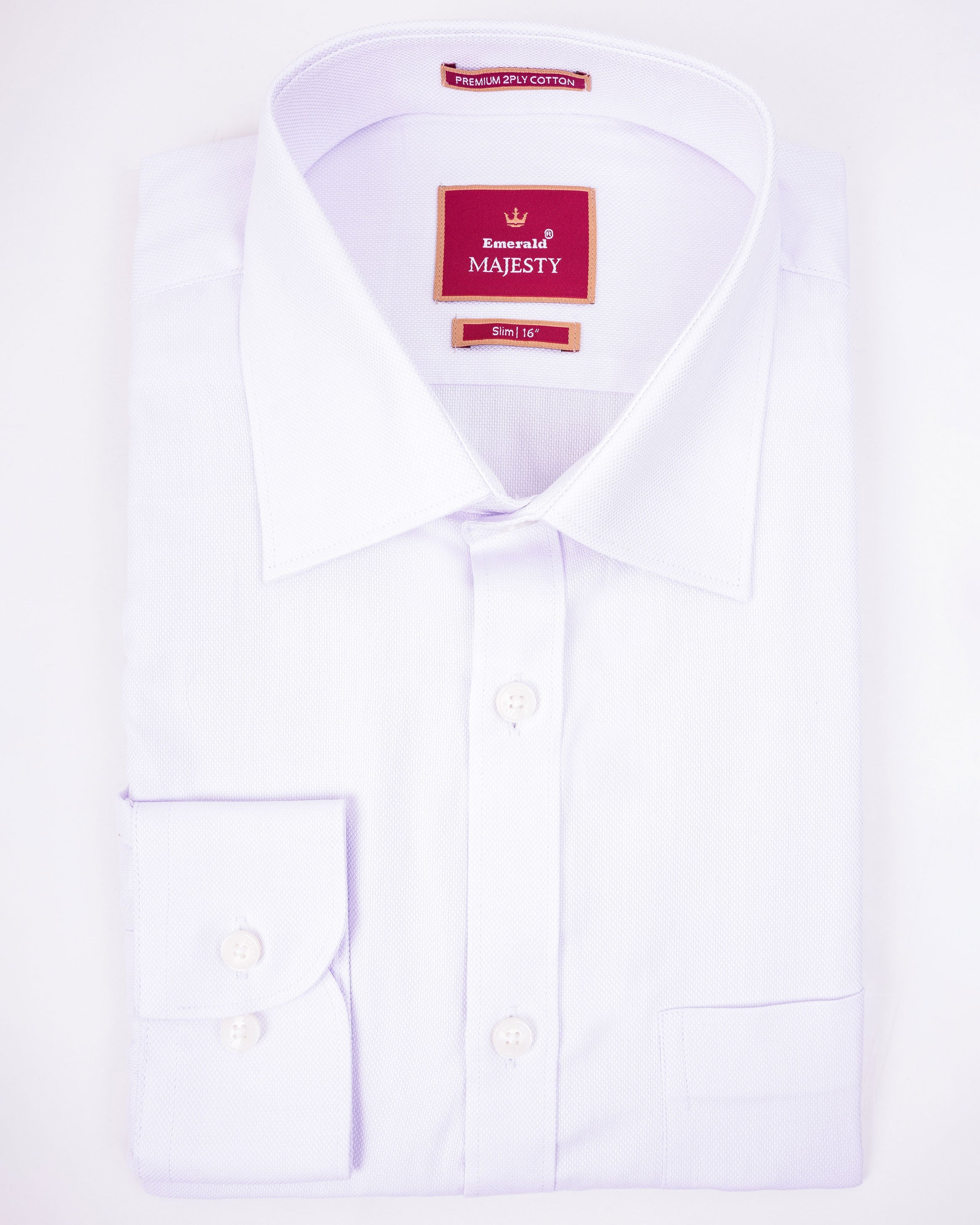 Emerald Majesty Plain Slim Fit - Orchid Hush