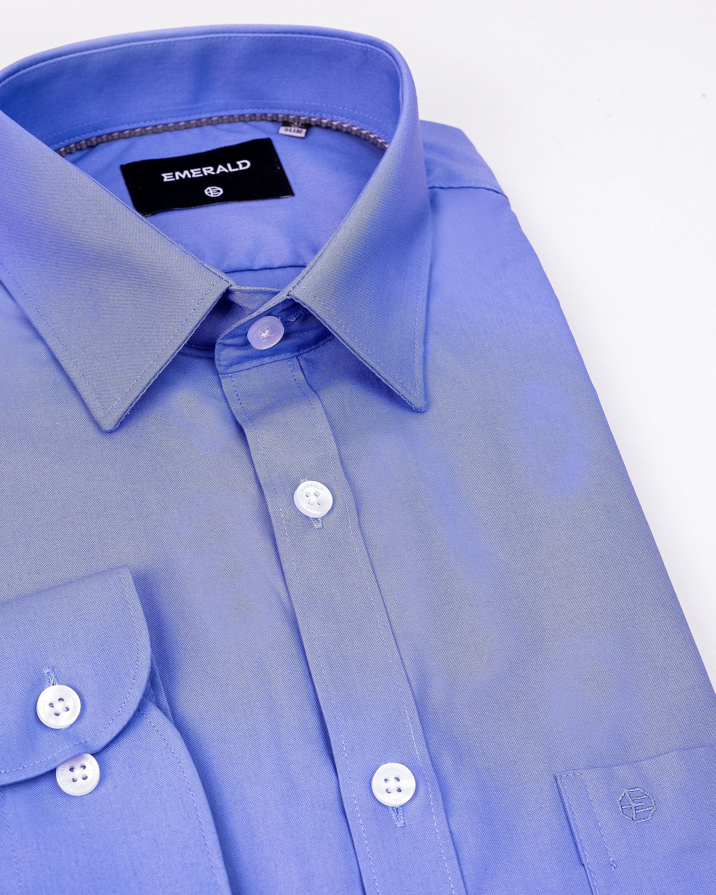 Emerald Formal Plain Slim Fit - Baby Blue