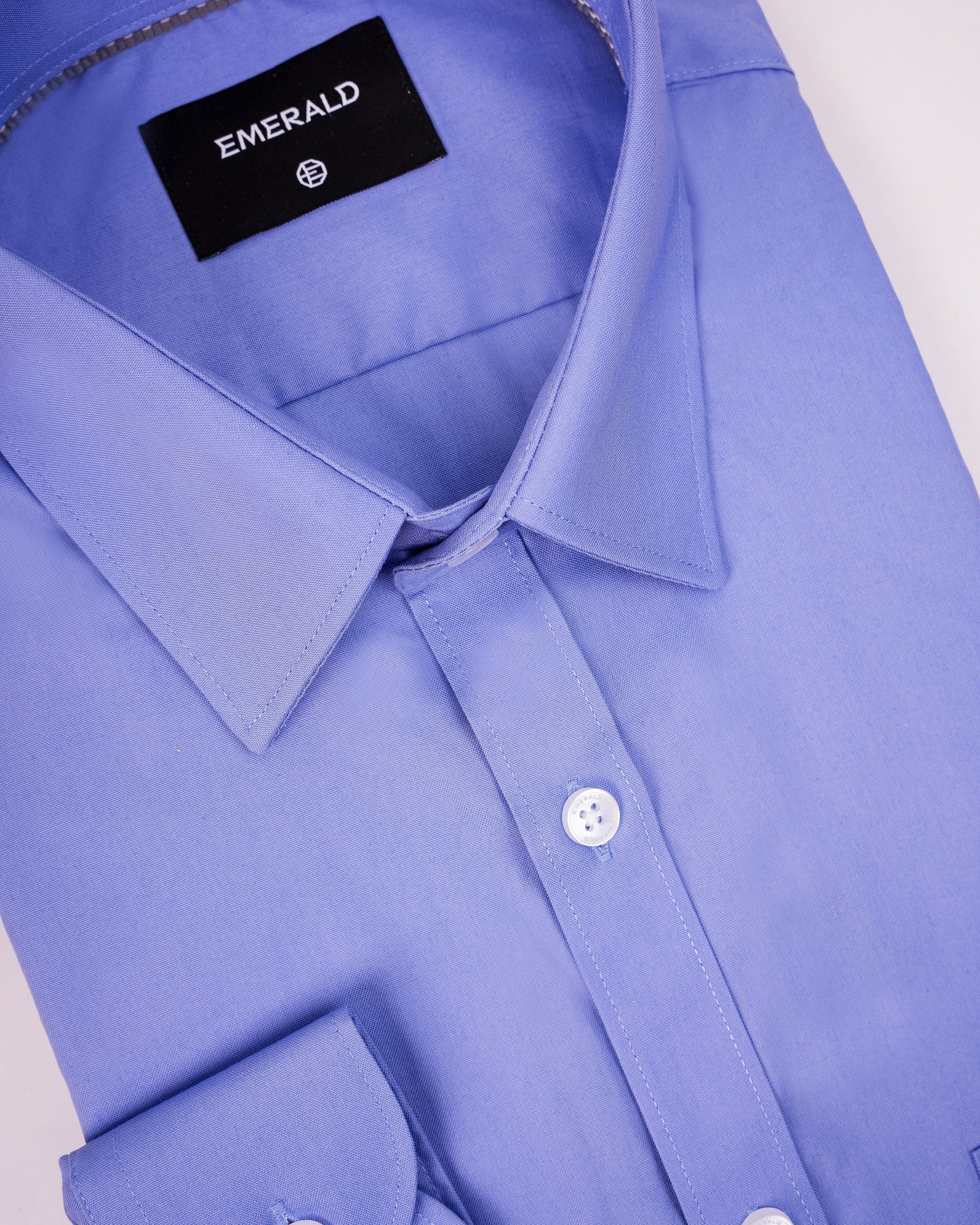 Emerald Formal Plain Slim Fit - Baby Blue