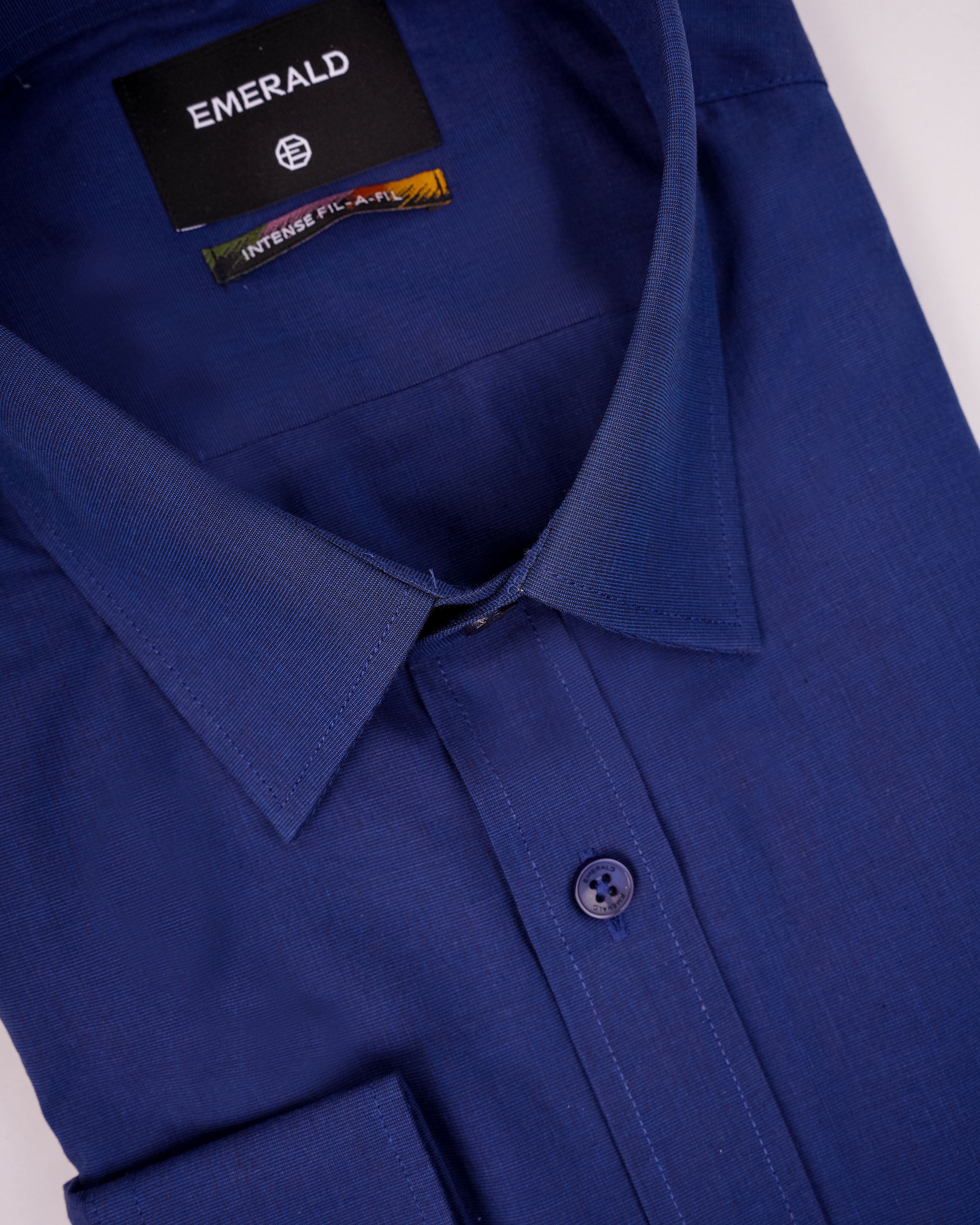 Emerald Formal Fil-A-Fil Regular Fit - Orion Blue