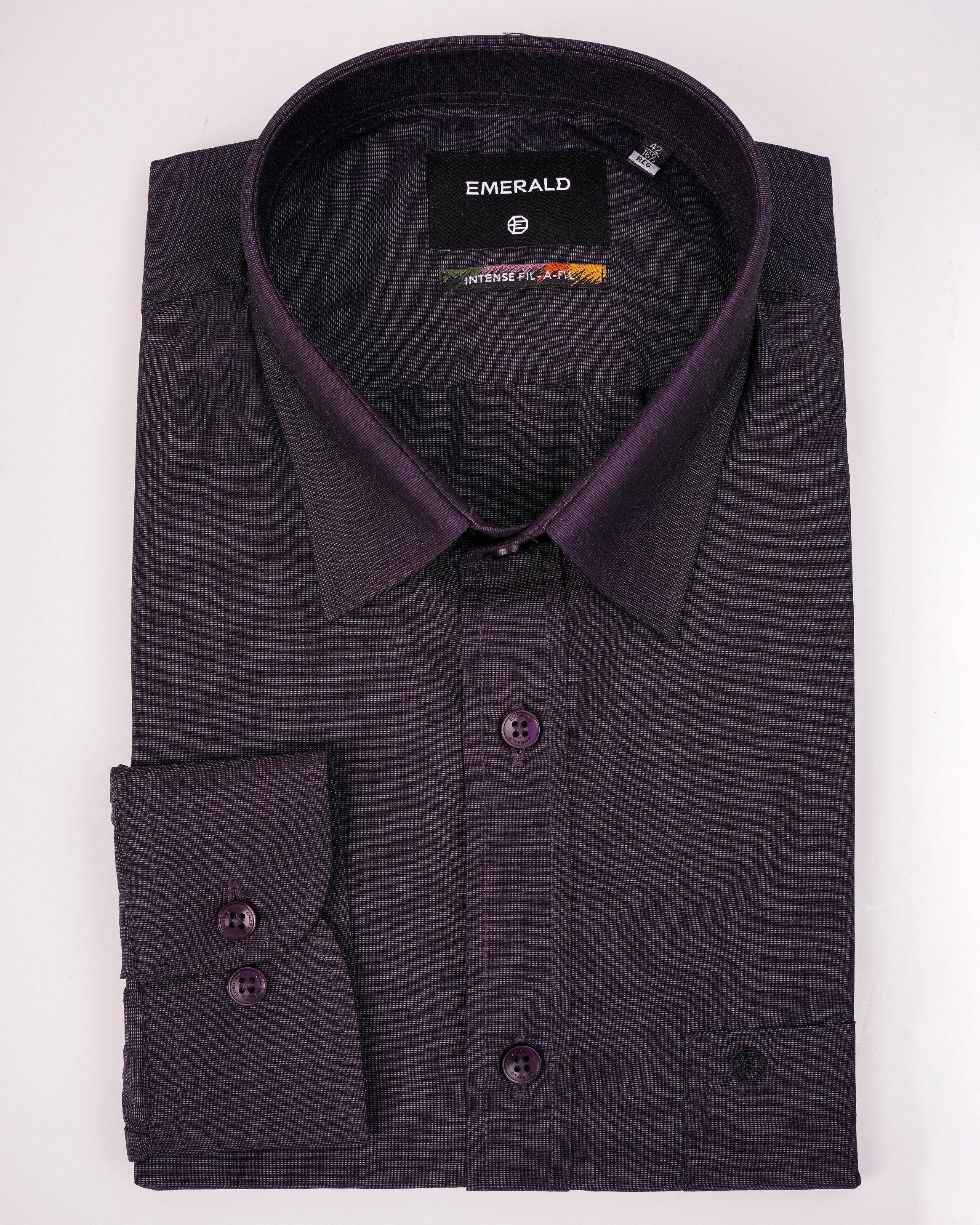 Emerald Formal Fil-A-Fil Regular Fit - Grape Jam