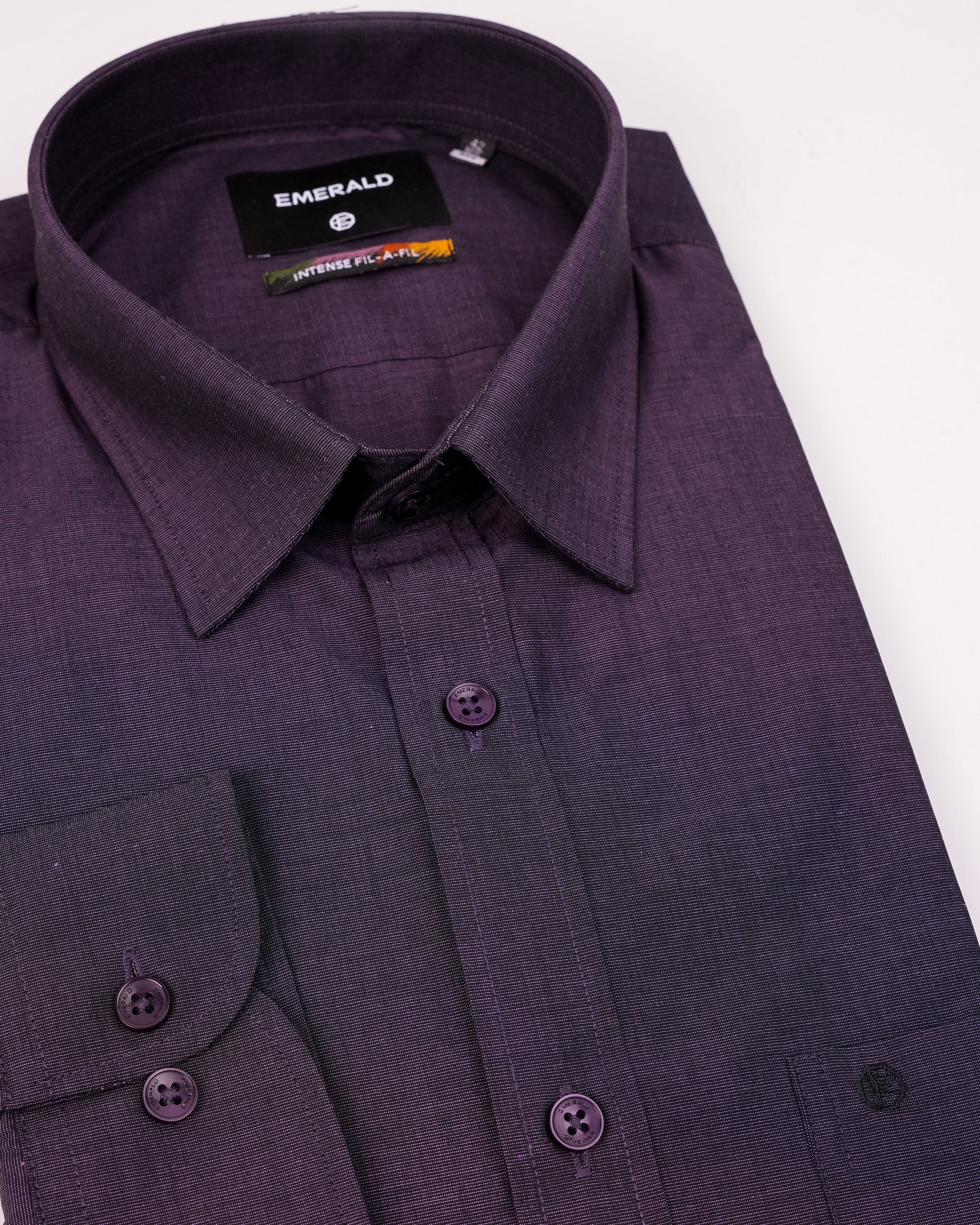 Emerald Formal Fil-A-Fil Regular Fit - Grape Jam