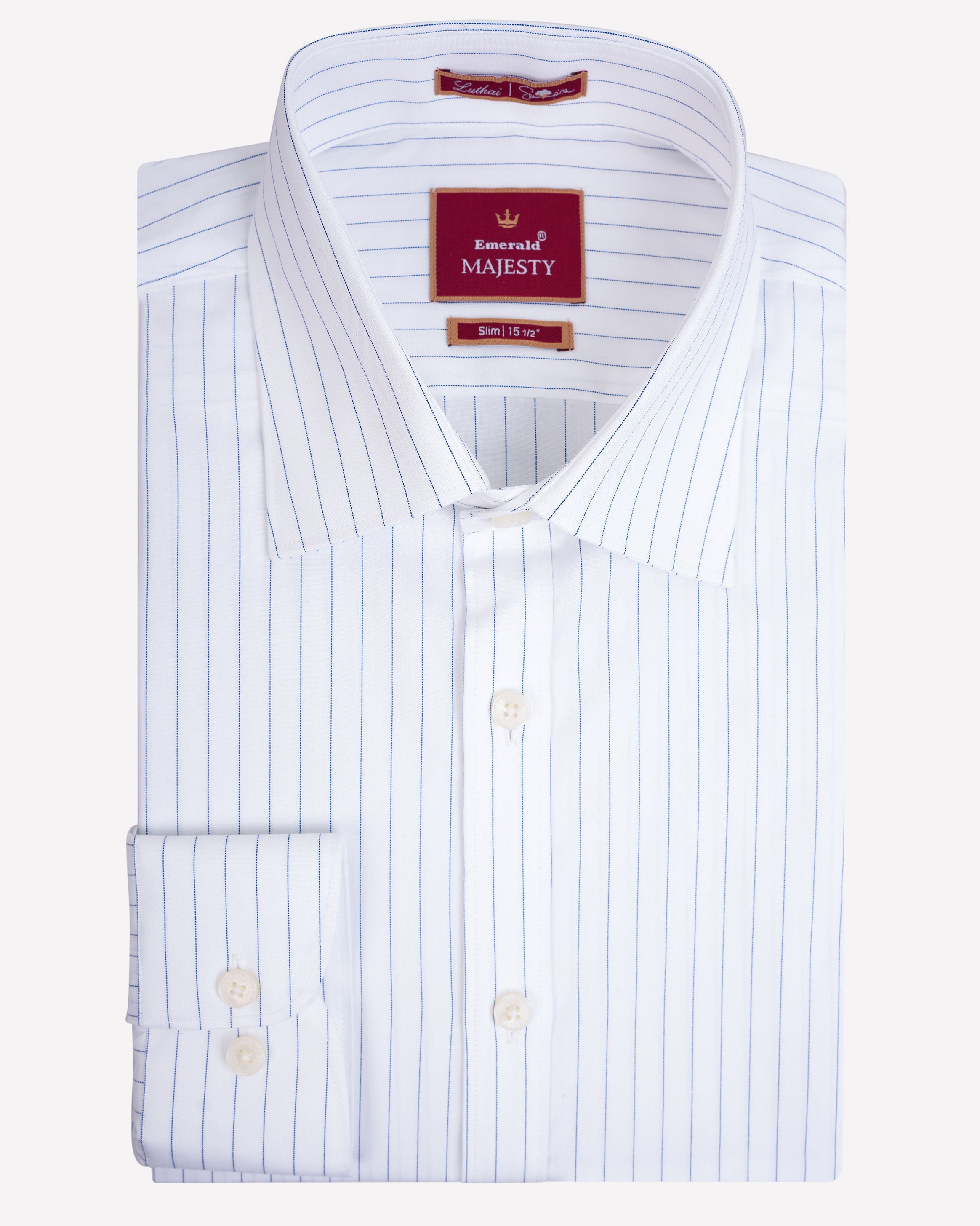 Emerald Majesty Stripe Slim Fit-Insignia Blue