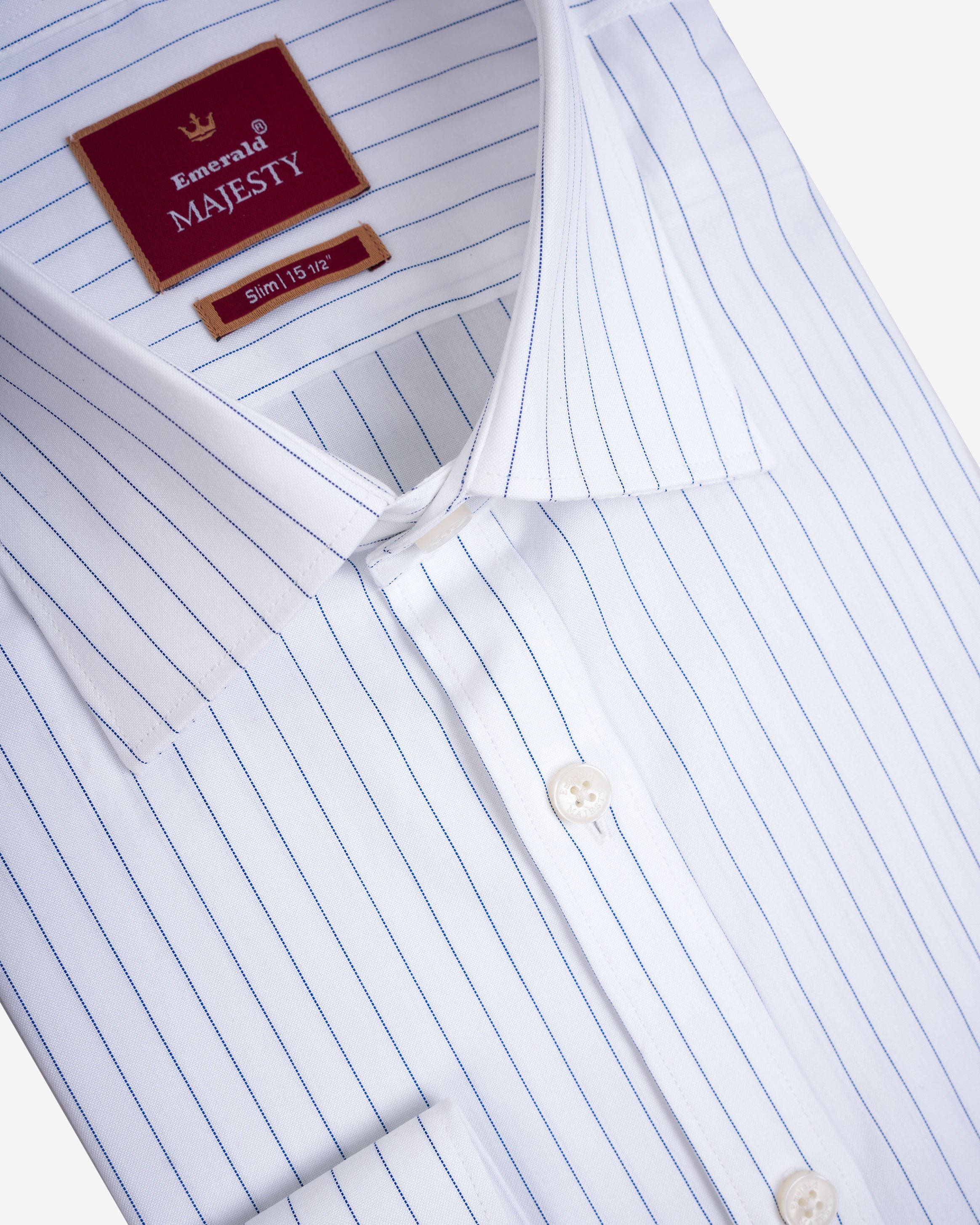 Emerald Majesty Stripe Slim Fit-Insignia Blue