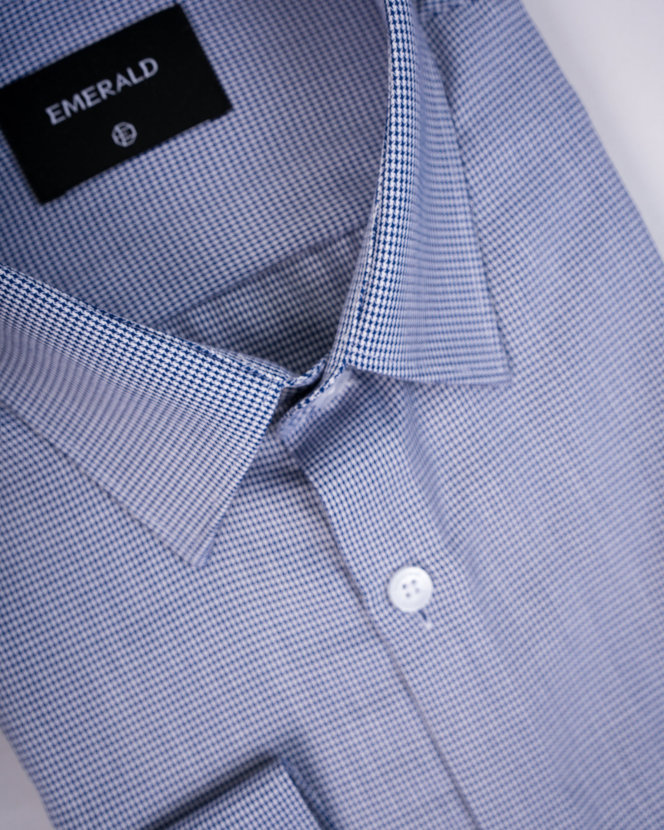 Emerald Formal Micro Checks Slim Fit-Astral Aura