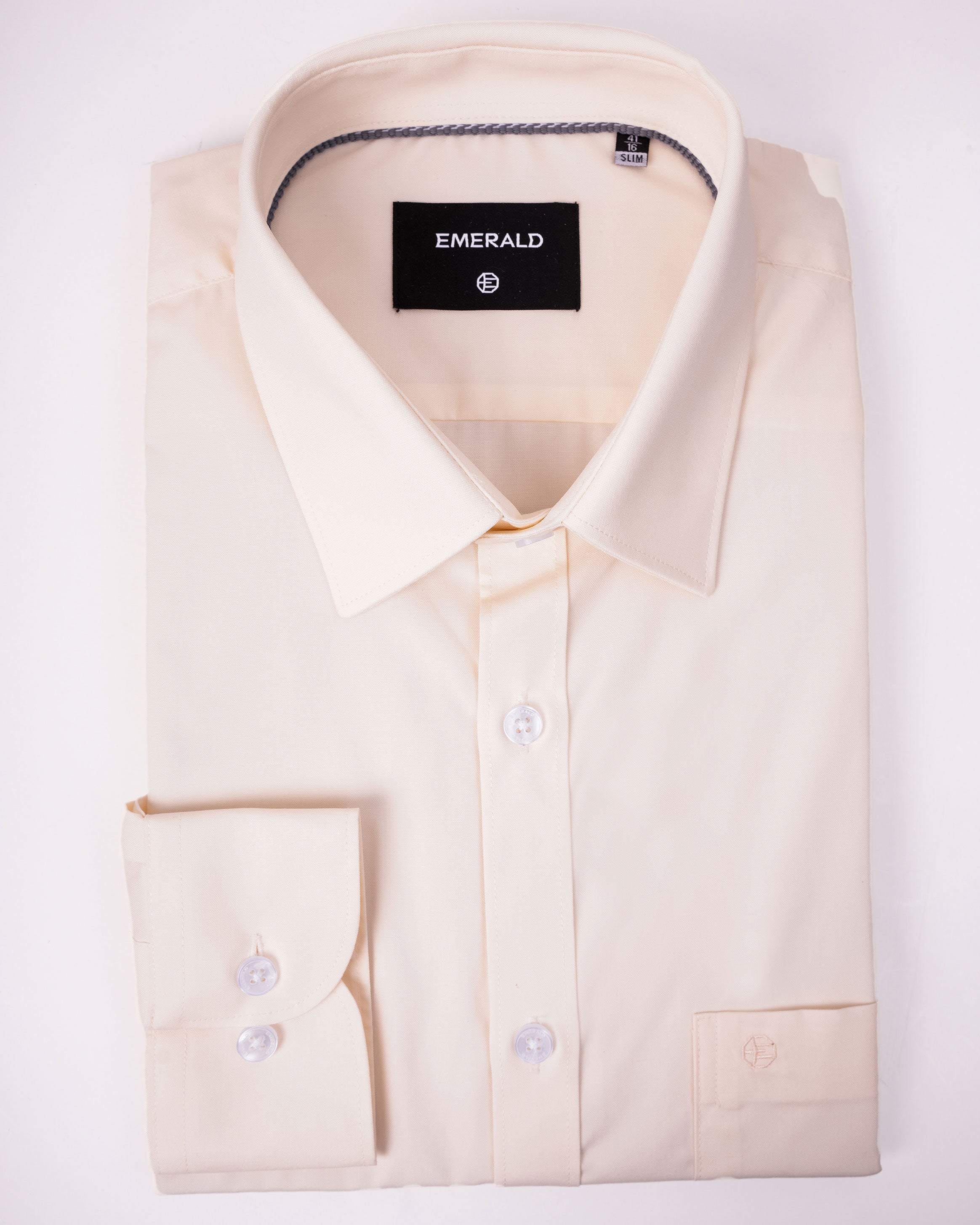 Emerald Formal Plain Slim Fit - Vanilla