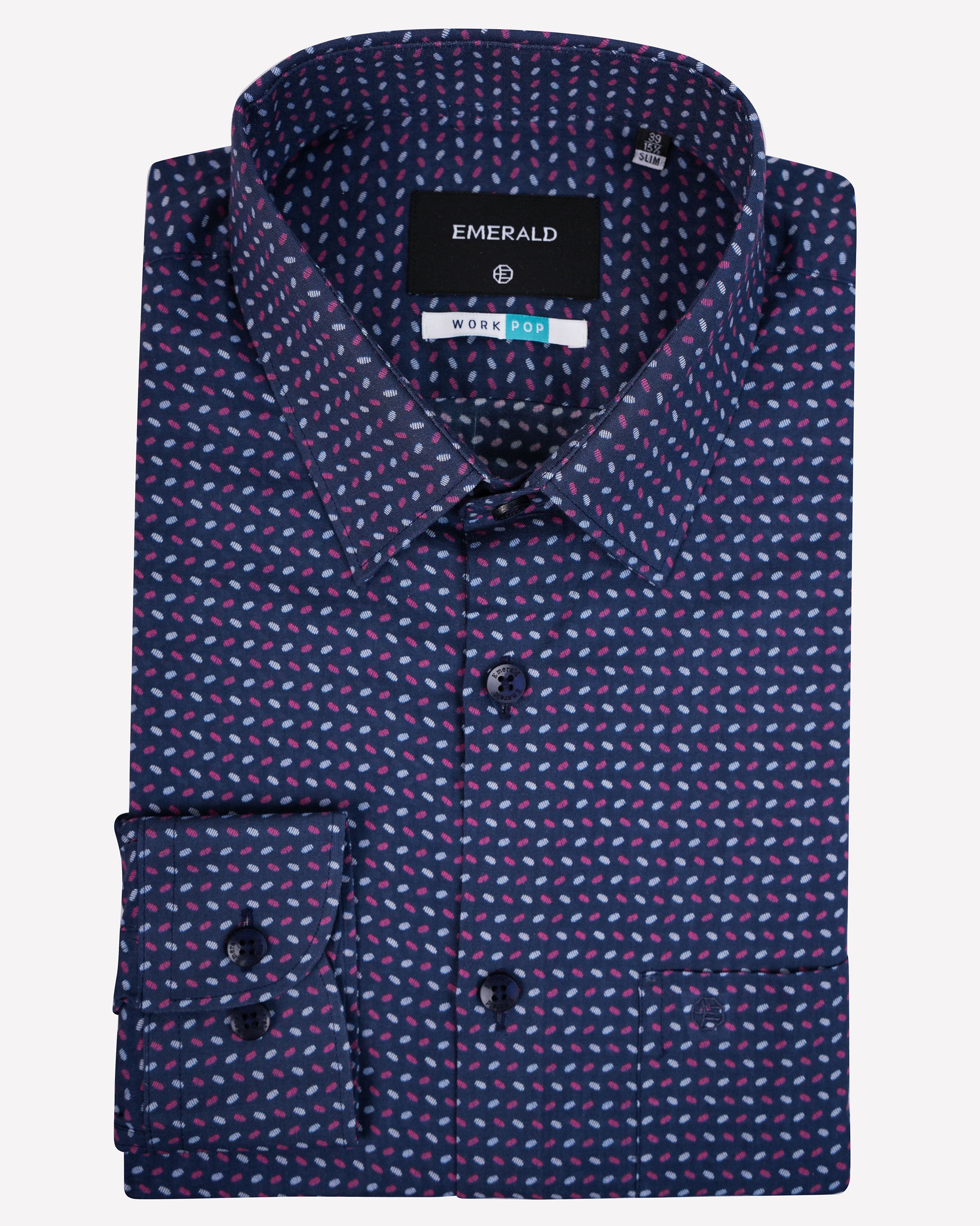 Emerald Formal Printed Slim Fit-Astral Aura