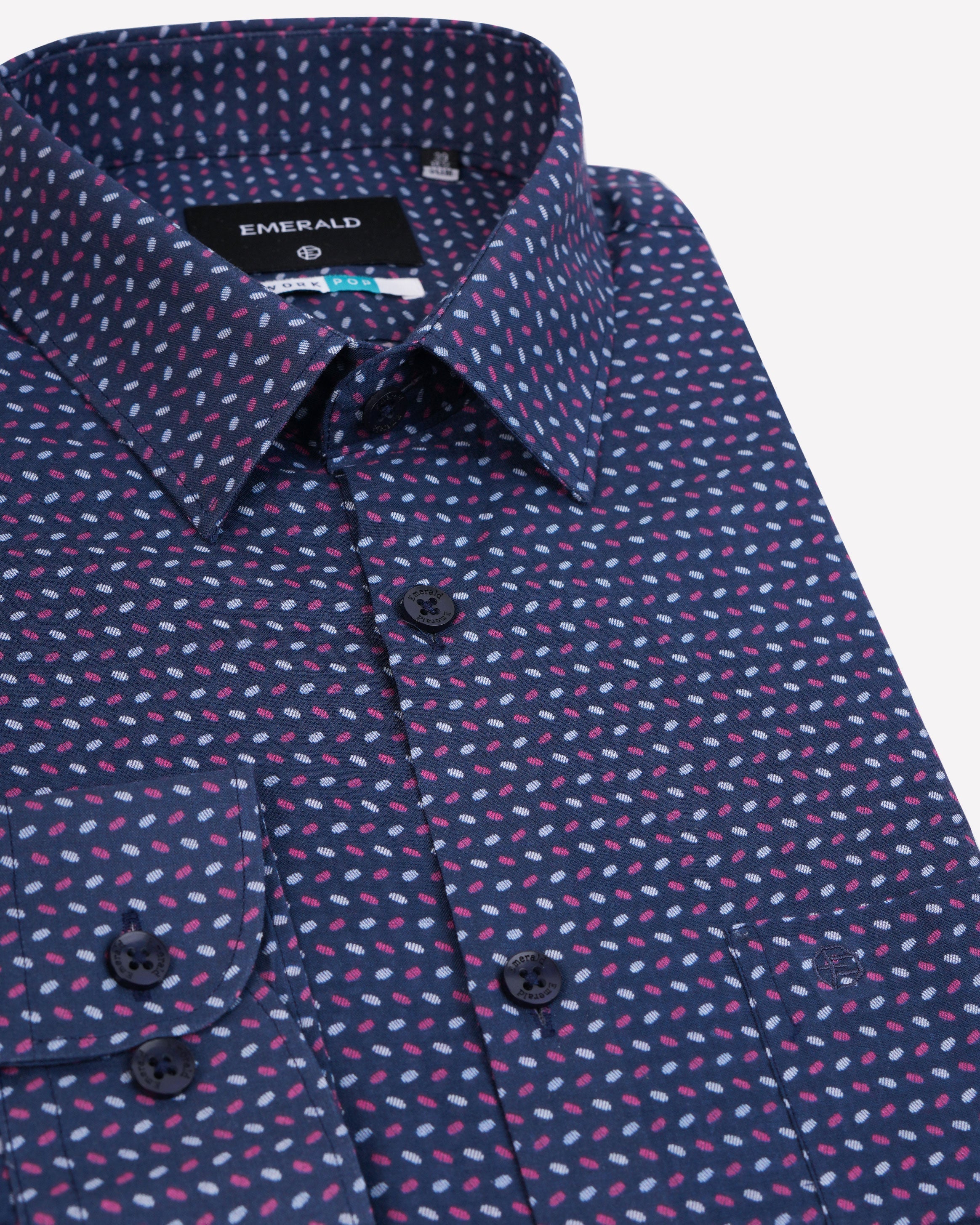 Emerald Formal Printed Slim Fit-Astral Aura