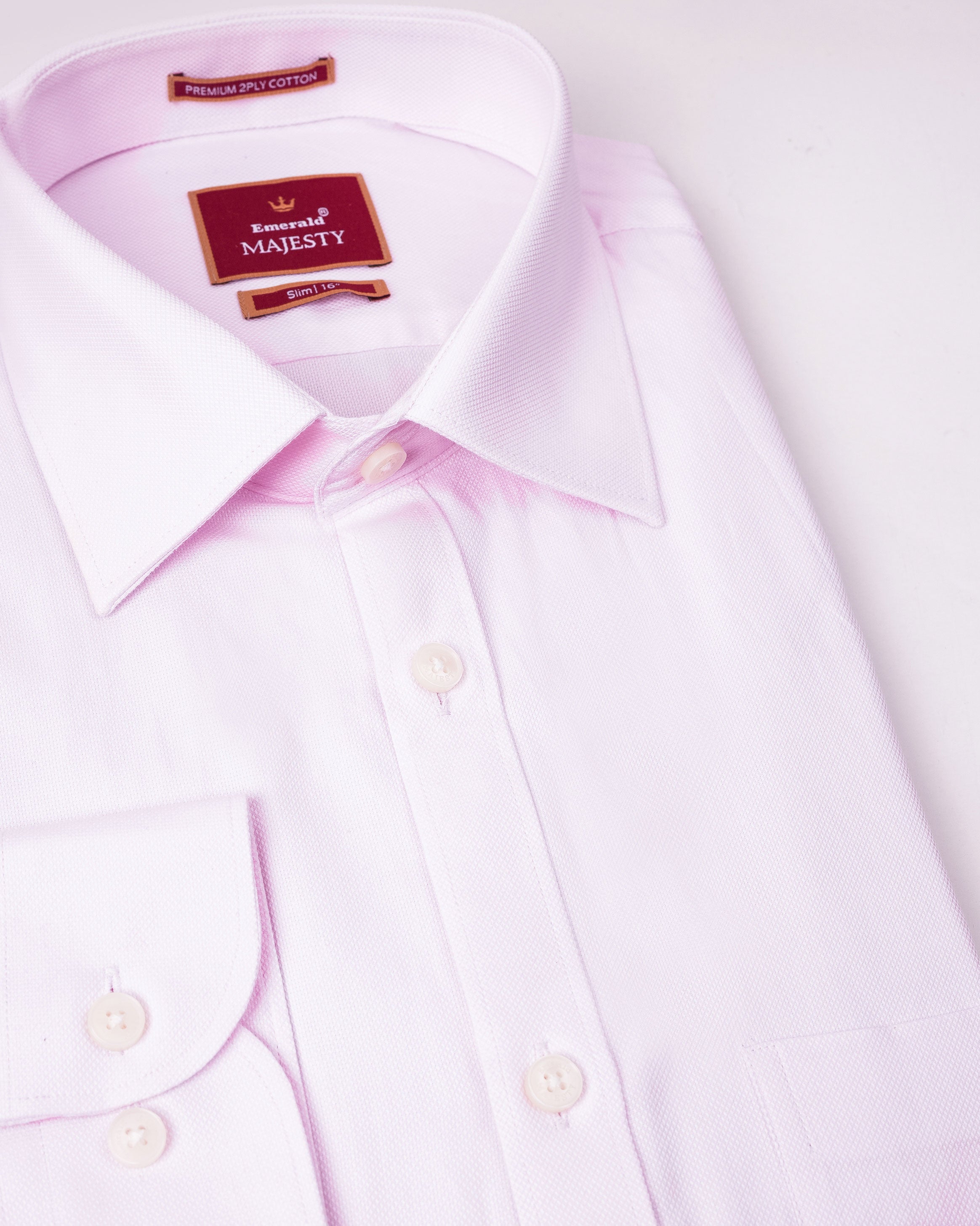 Emerald Majesty Plain Slim Fit - Veiled Rose