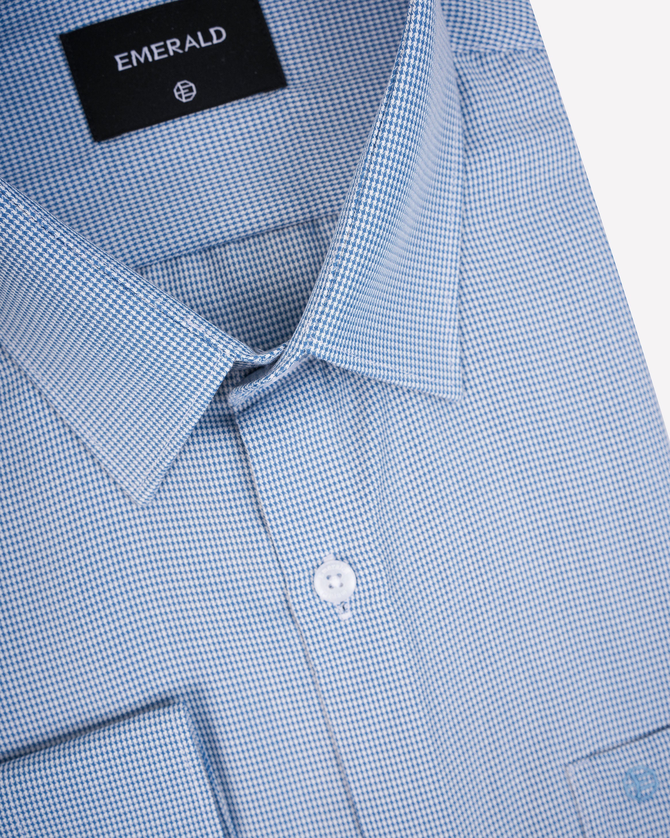 Emerald Formal Micro Checks Slim Fit-Midnight