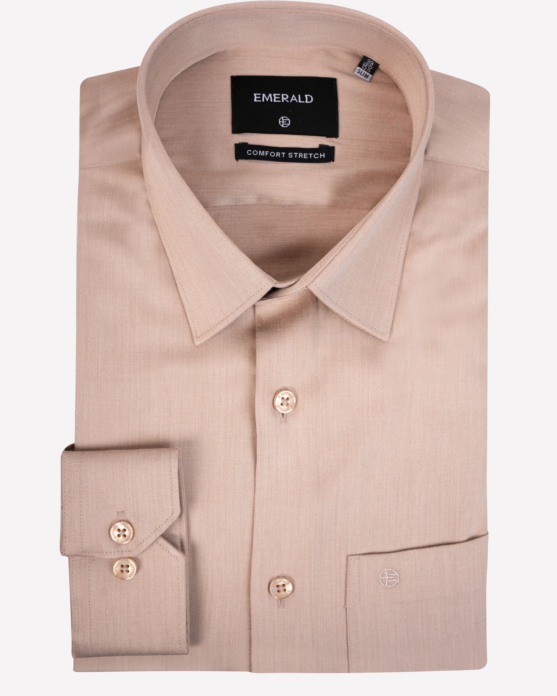 Emerald Formal Plain Slim Fit-Yellow Sauterne