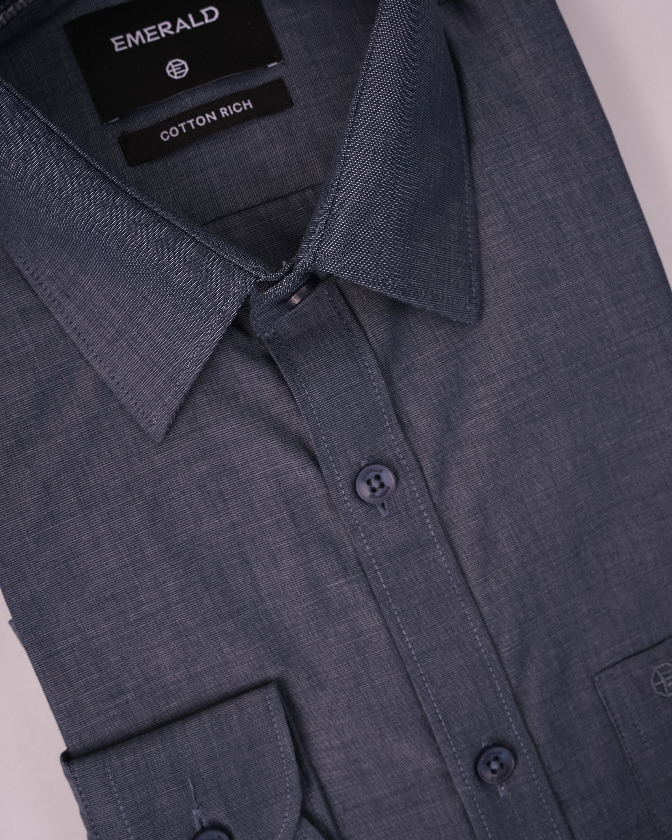 Emerald Corporate Fil-A-Fil Slim Fit - Cloud Burst