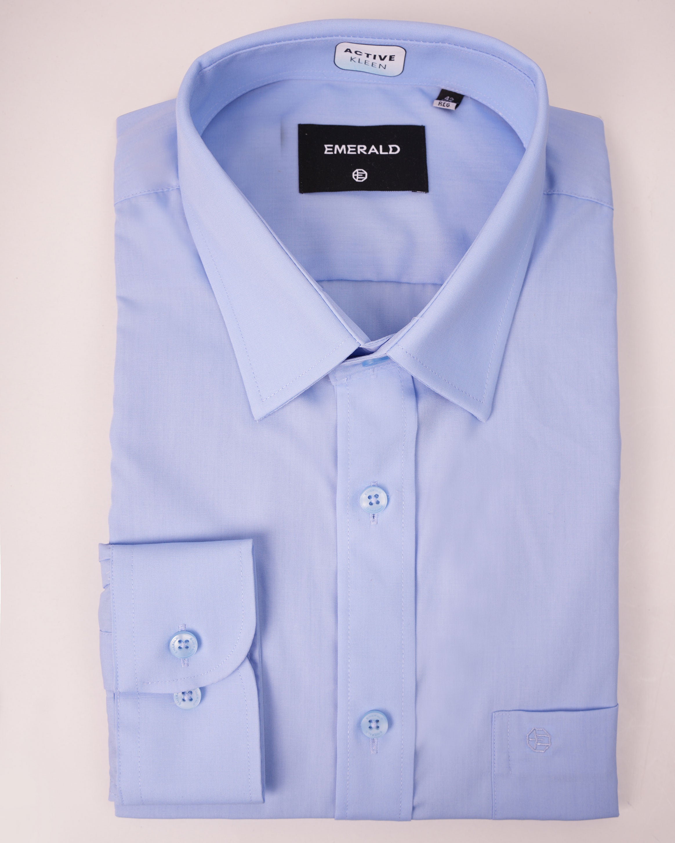 Emerald Corporate Plain Regular Fit - Blue Marina