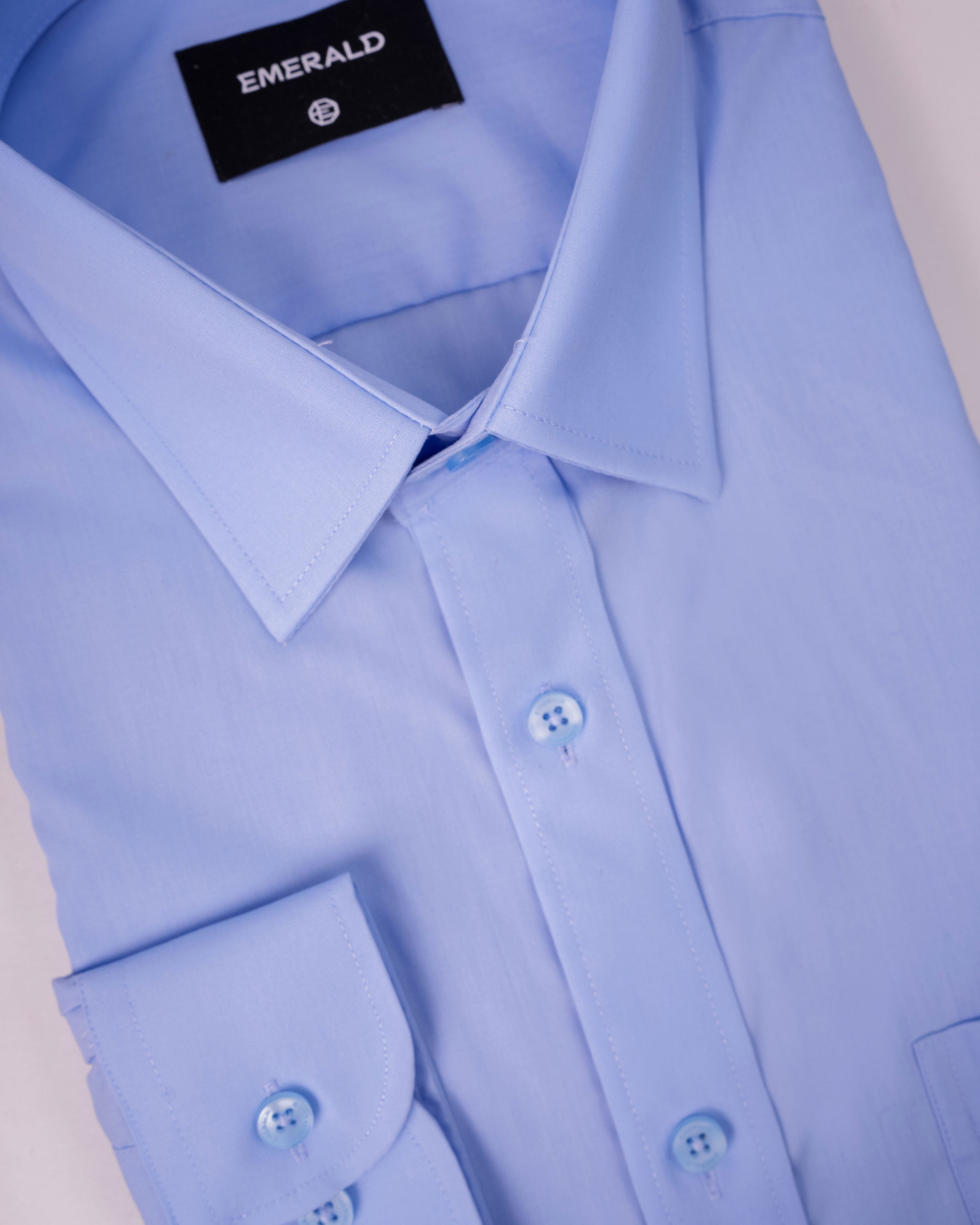 Emerald Corporate Plain Regular Fit - Blue Marina