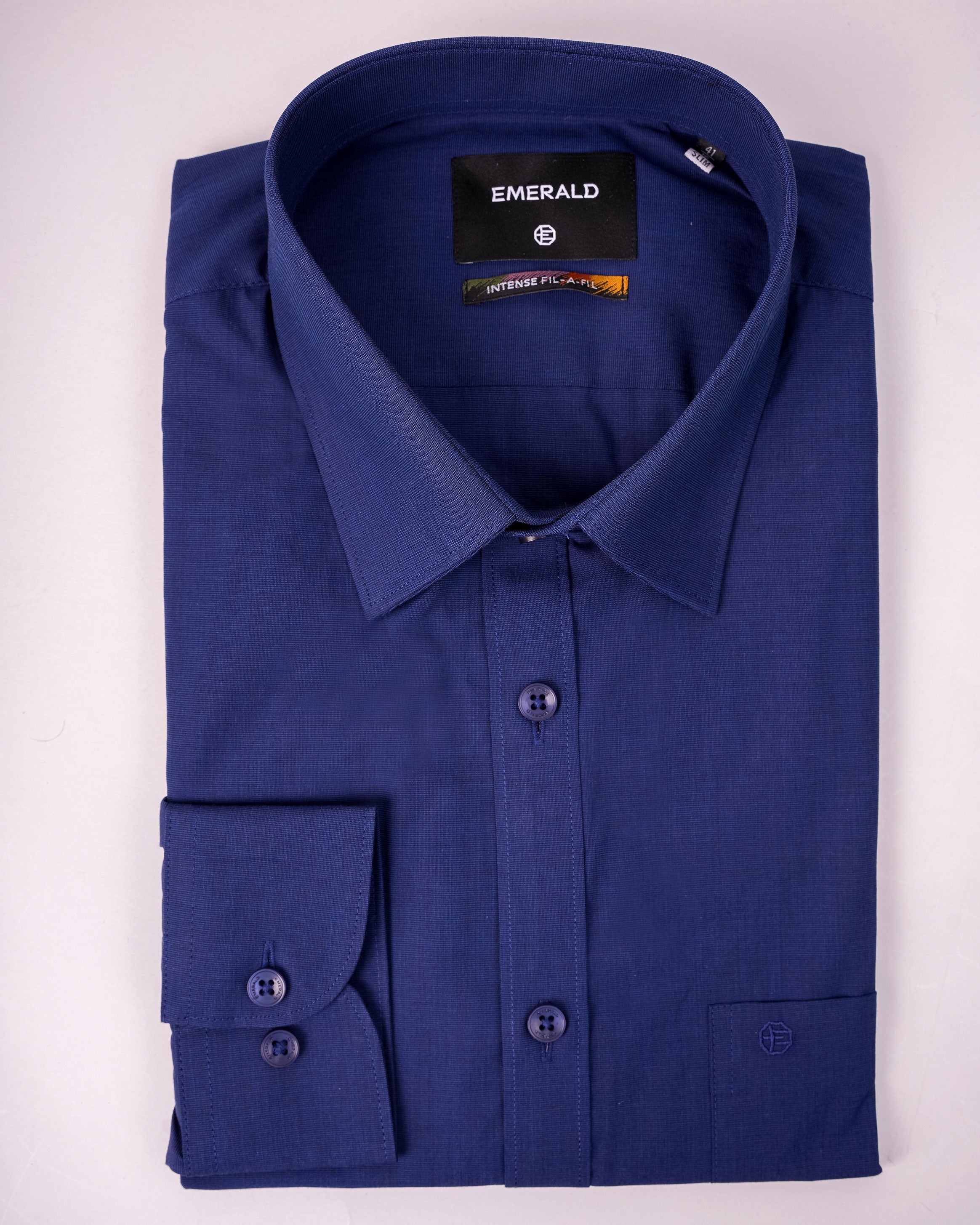 Emerald Formal Fil-A-Fil Slim Fit - Orion Blue