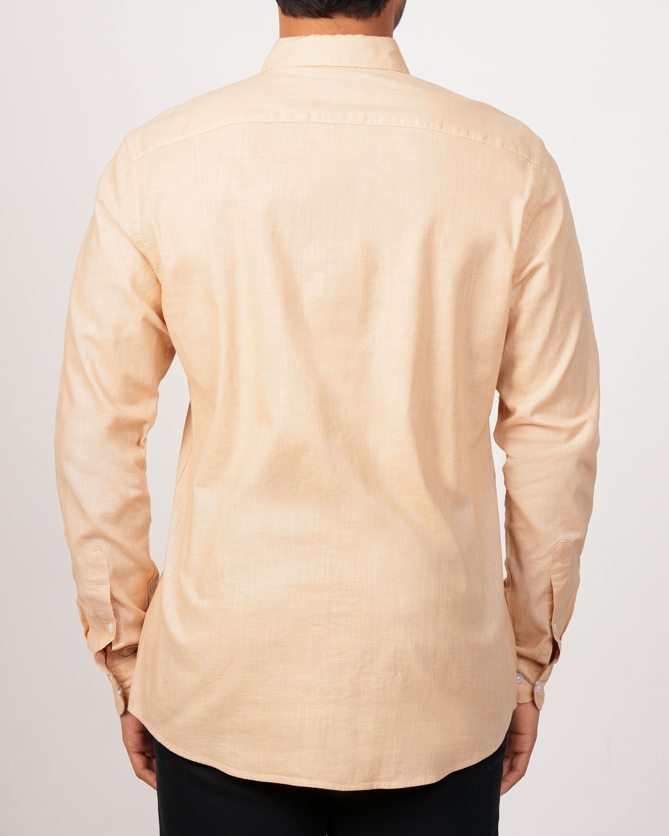 Emerald Active Plain Slim Fit-Beige