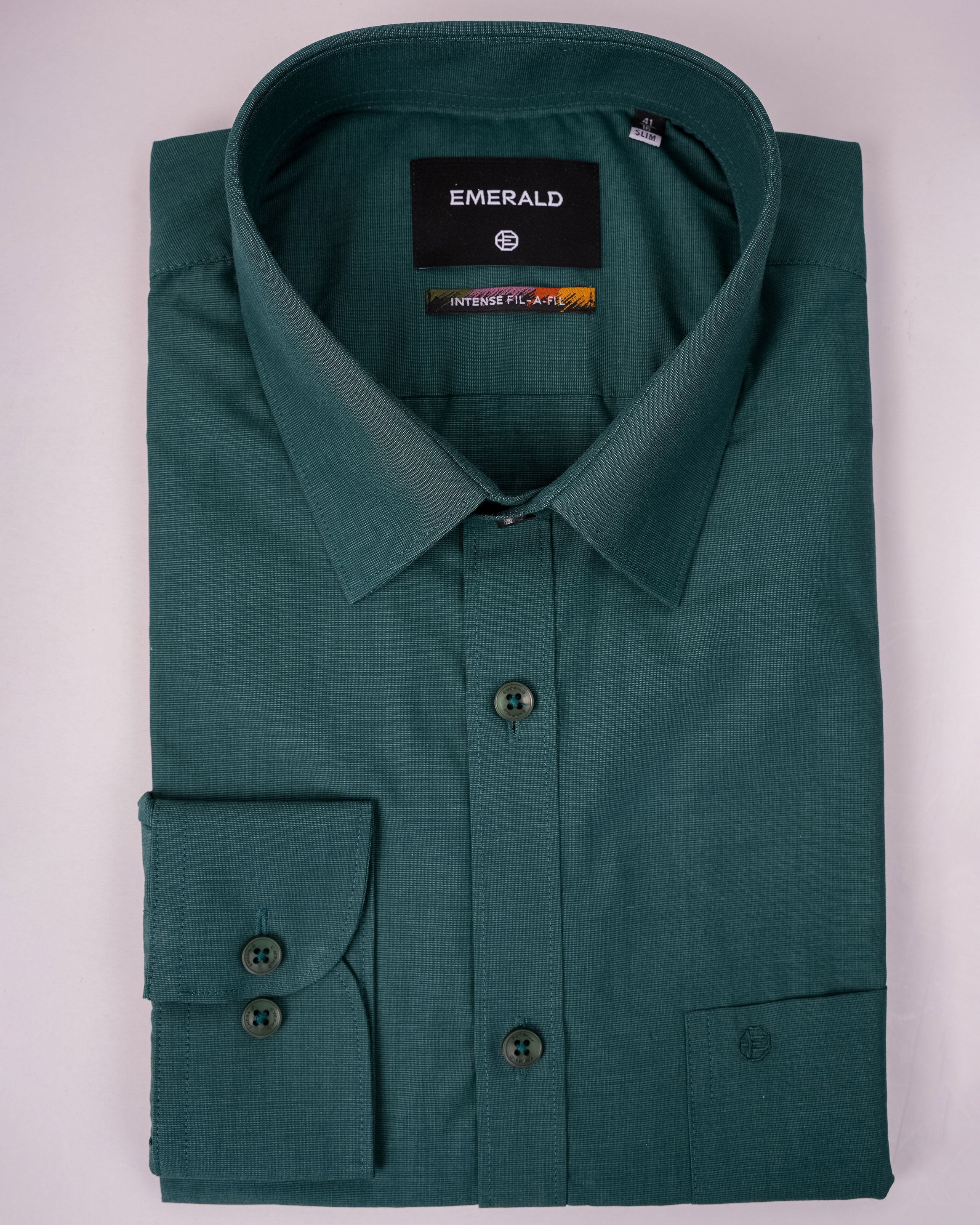 Emerald Formal Fil-A-Fil Slim Fit - Posy Green