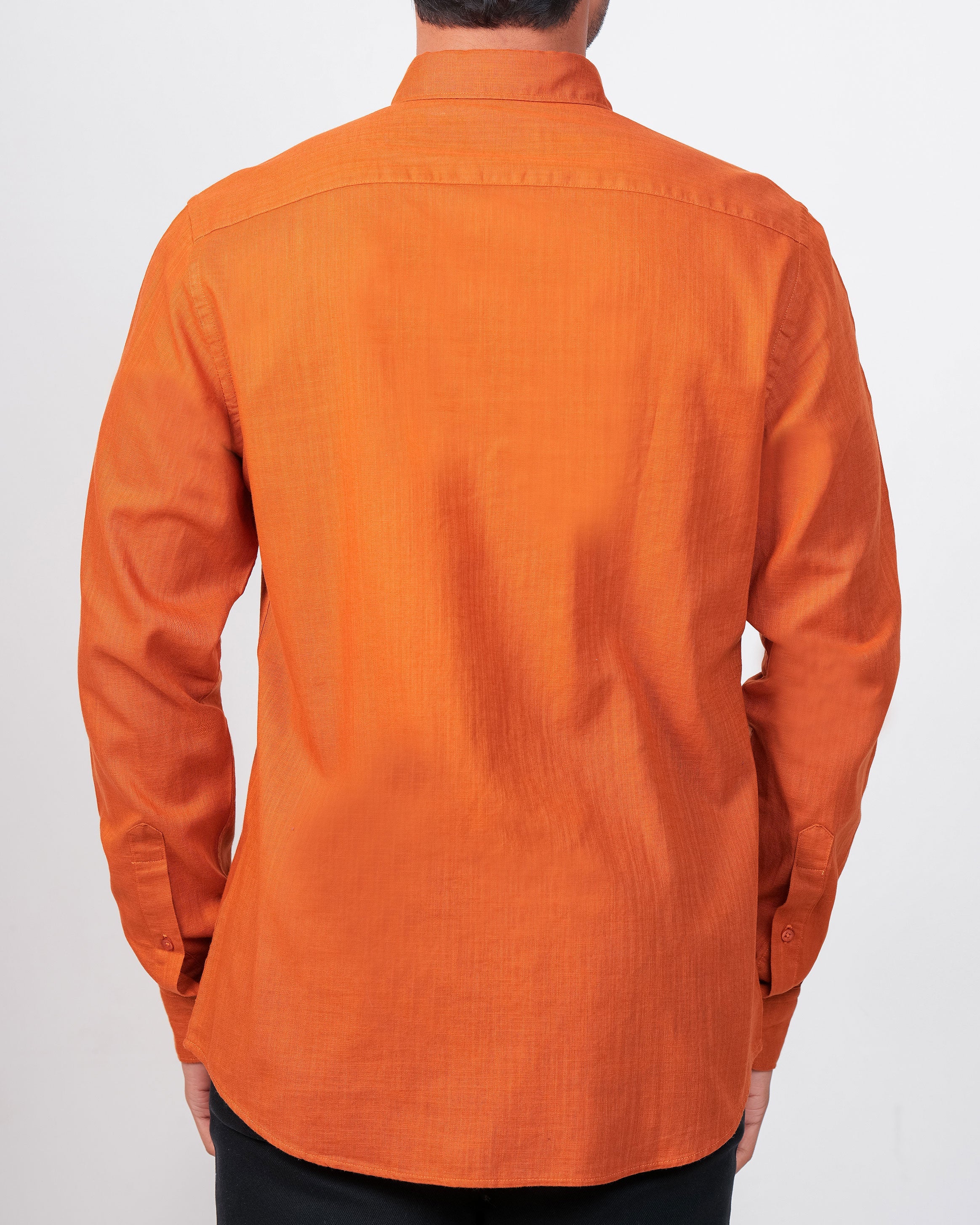 Emerald Active Plain Slim Fit-Bombay Brown