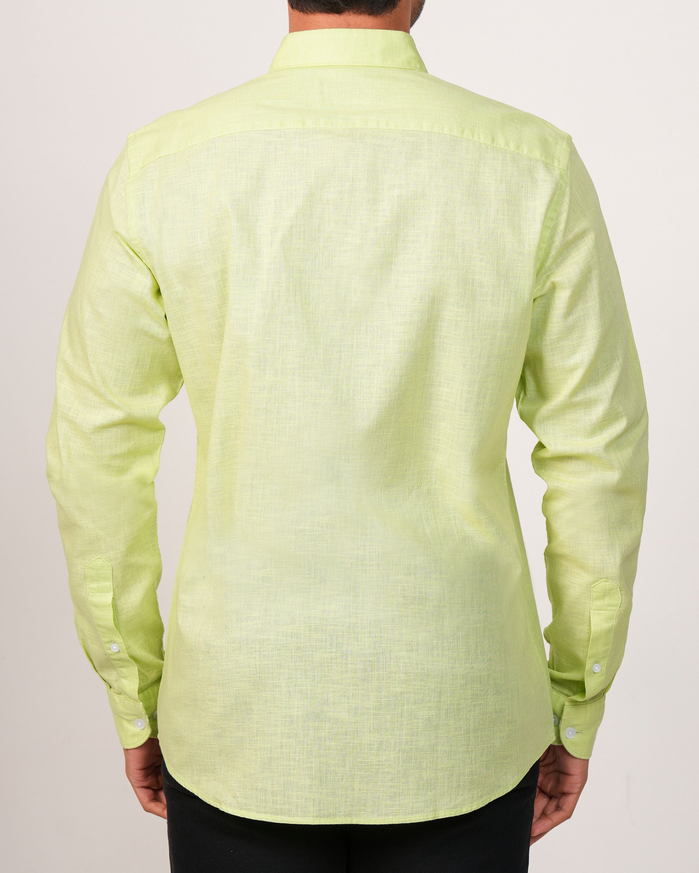 Emerald Active Plain Slim Fit-Shadow Lime