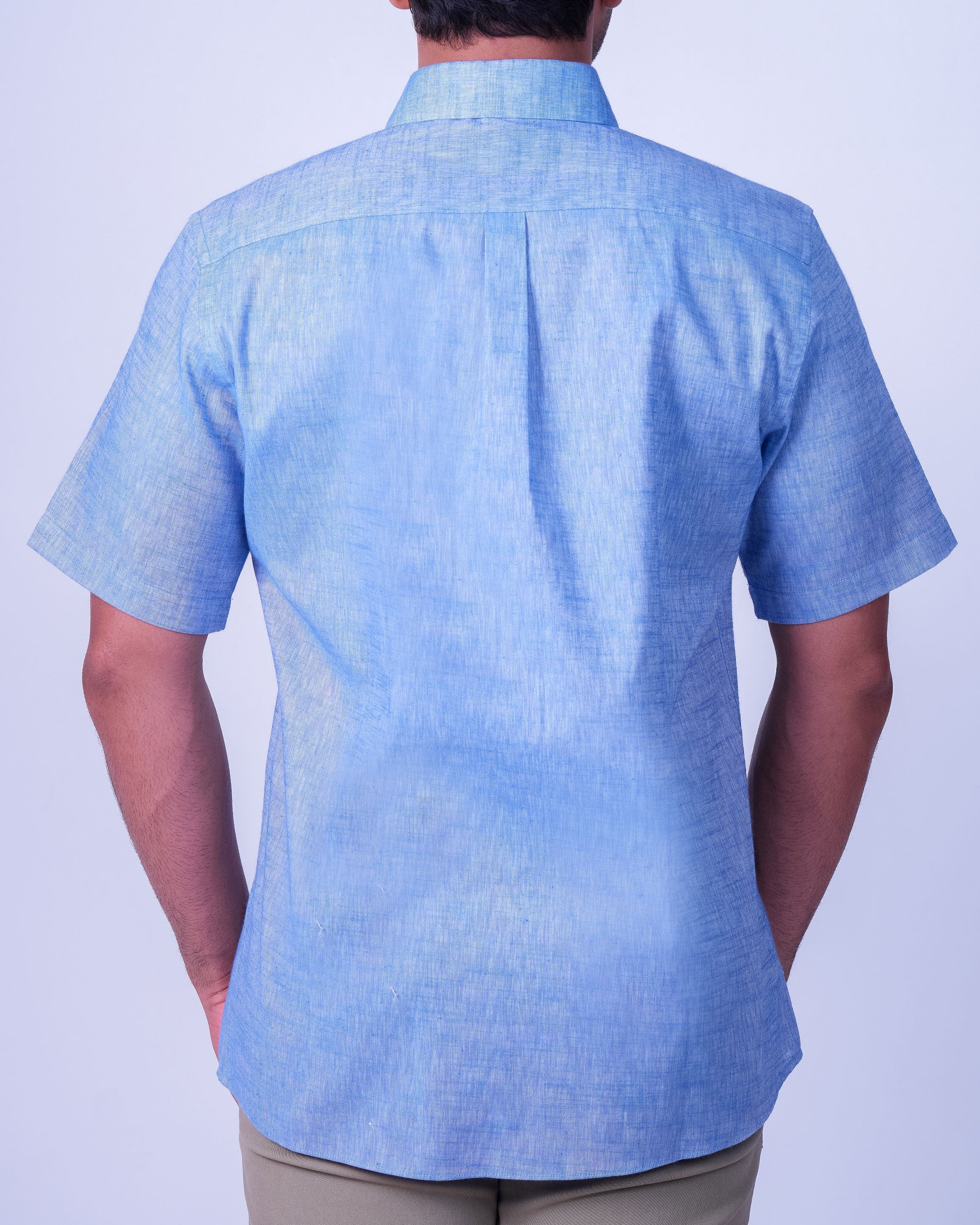 Emerald Casual Linen Looks Slim Fit - Powder