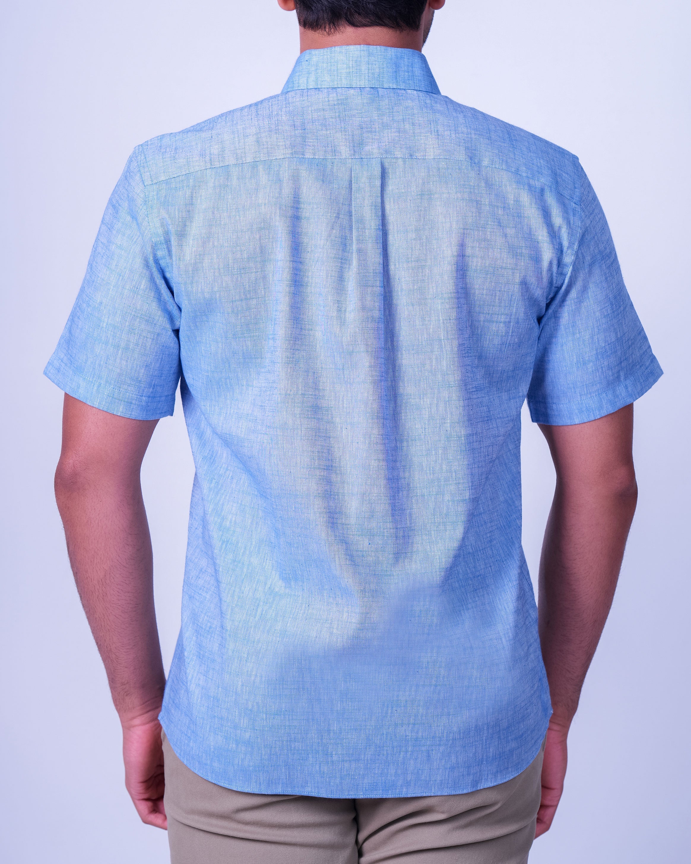 Emerald Casual Linen Looks Regular Fit - Powder