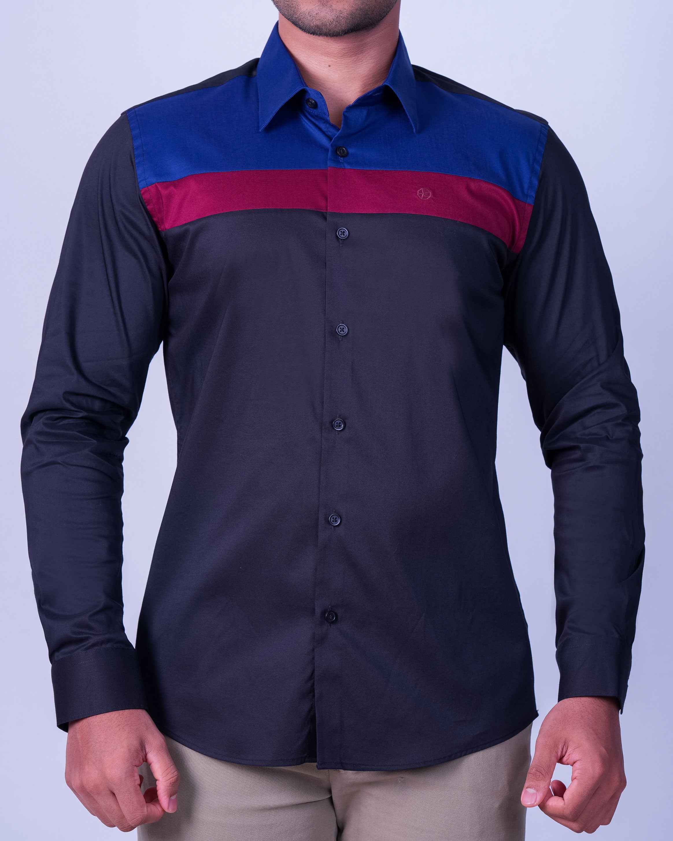 Emerald Casual Plain Slim Fit - Black