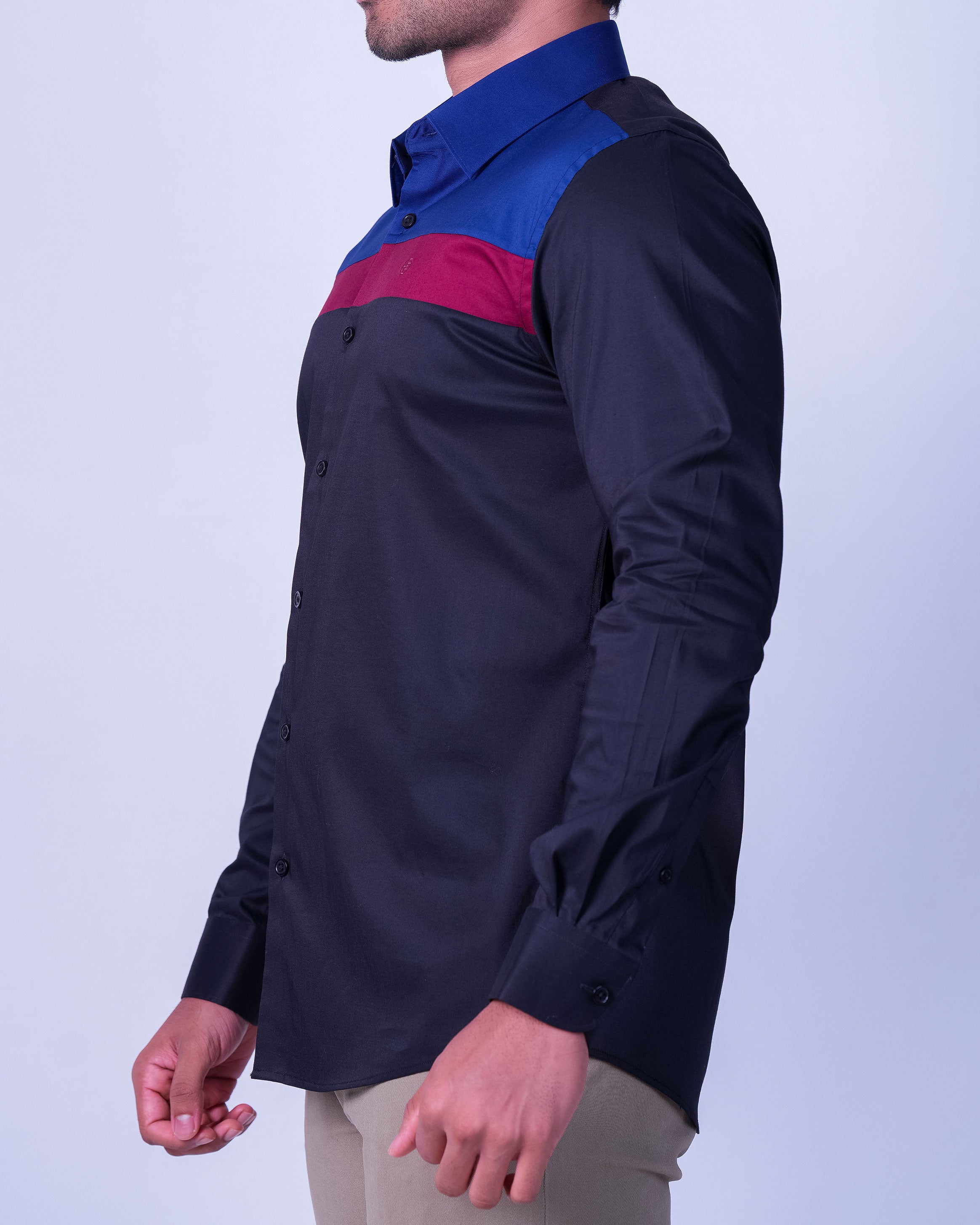 Emerald Casual Plain Slim Fit - Black