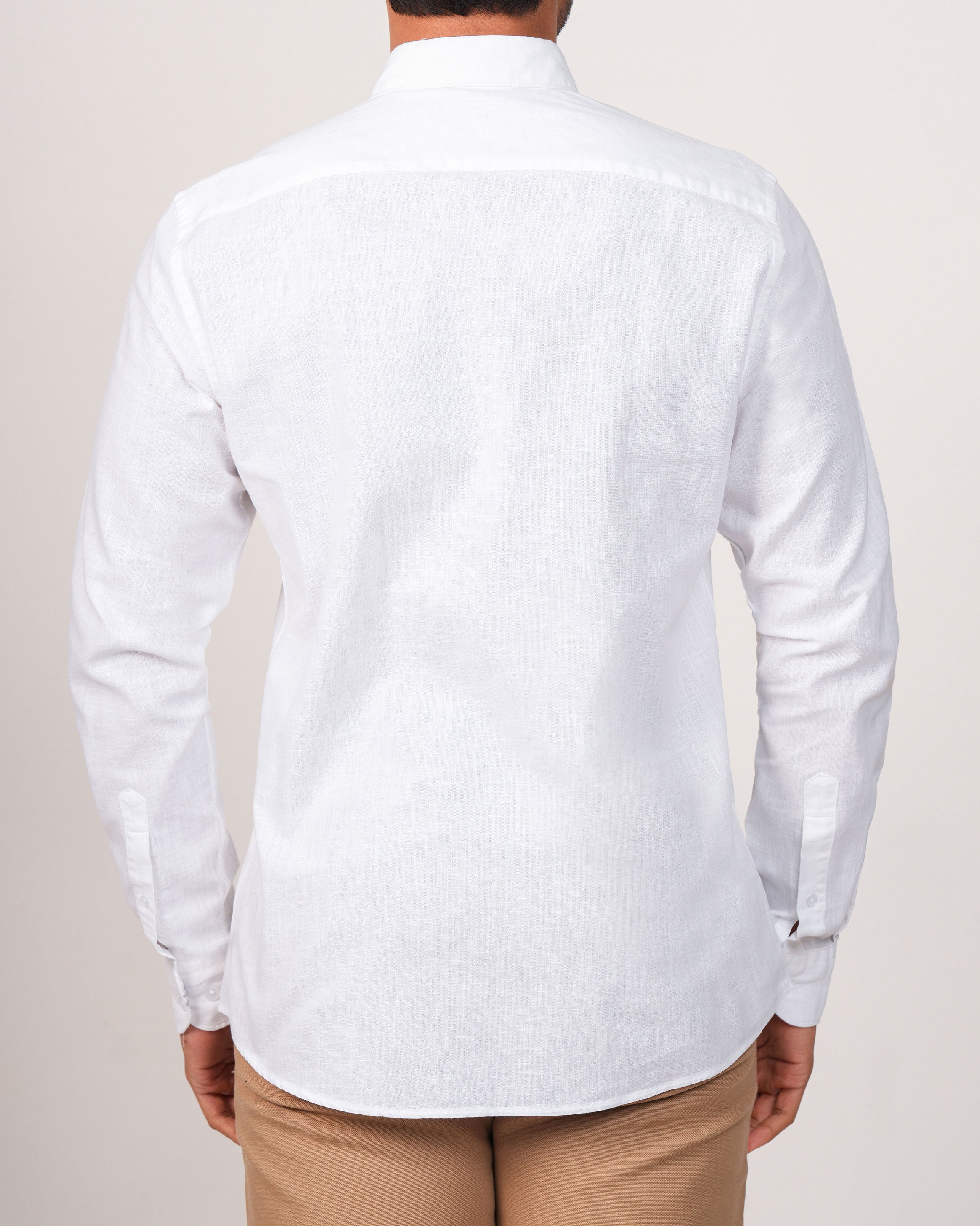 Emerald Active Plain Slim Fit-White