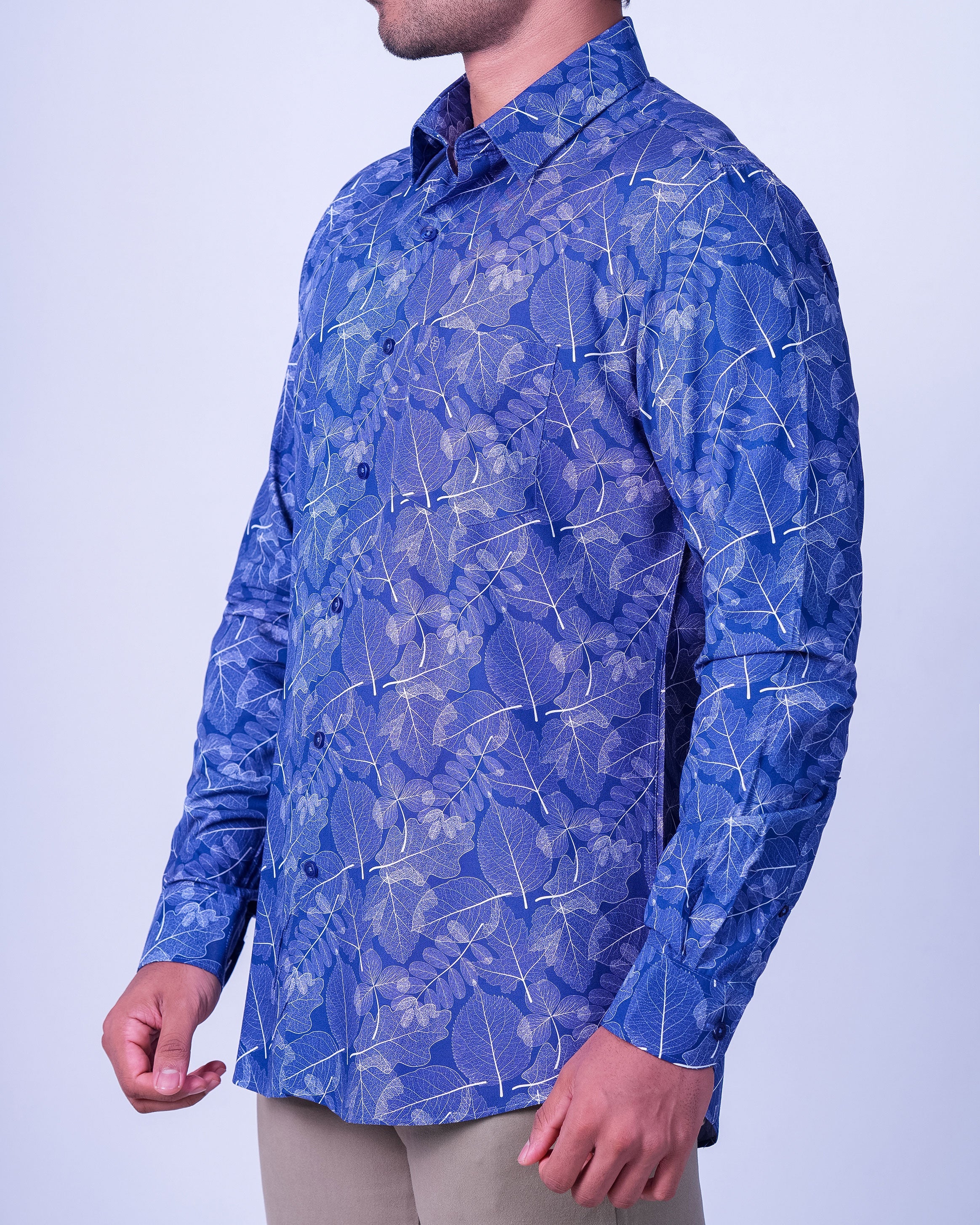 Emerald Evening Printed Slim Fit - Royal
