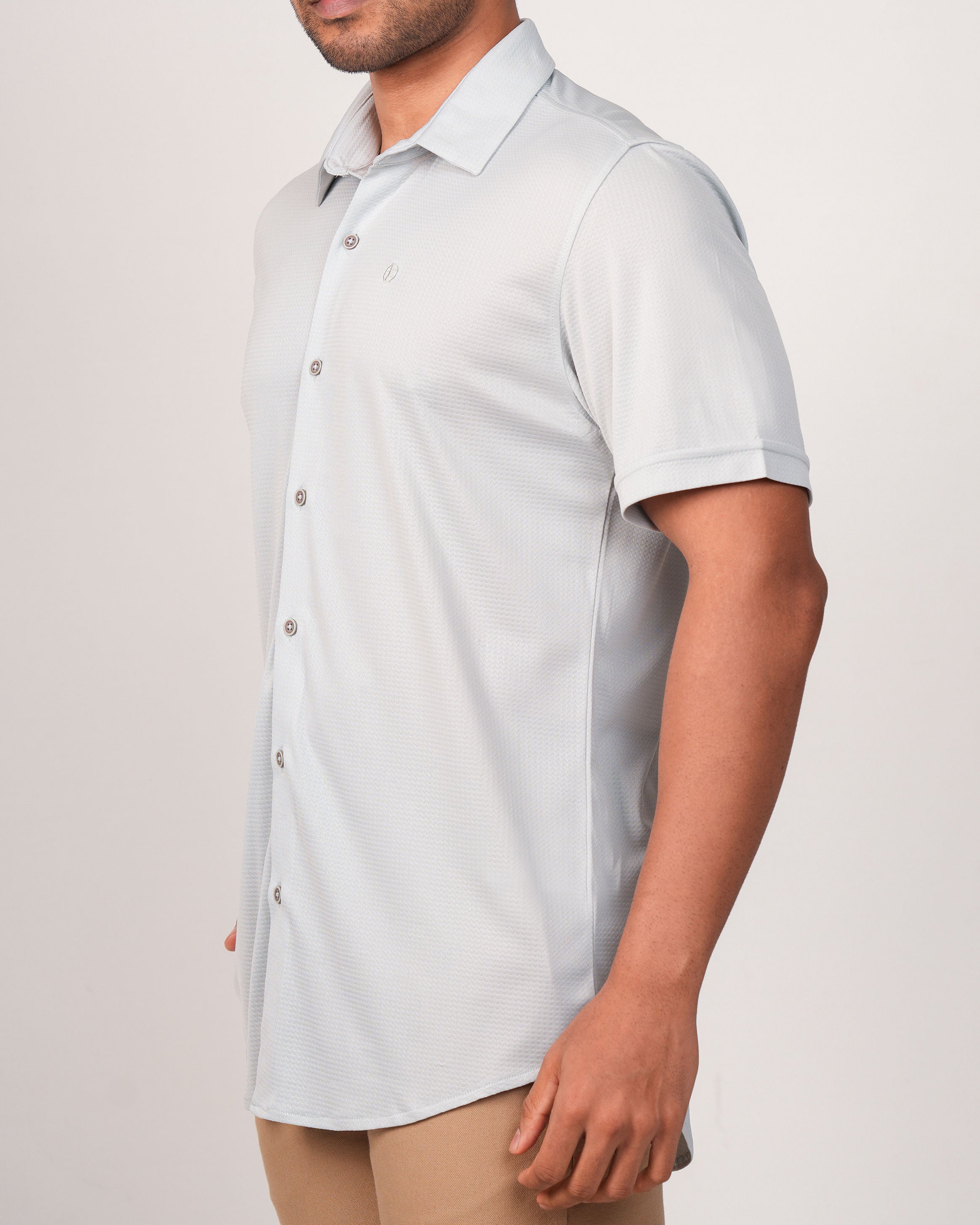 Emerald Casual Jacquard Regular Fit-High Rice