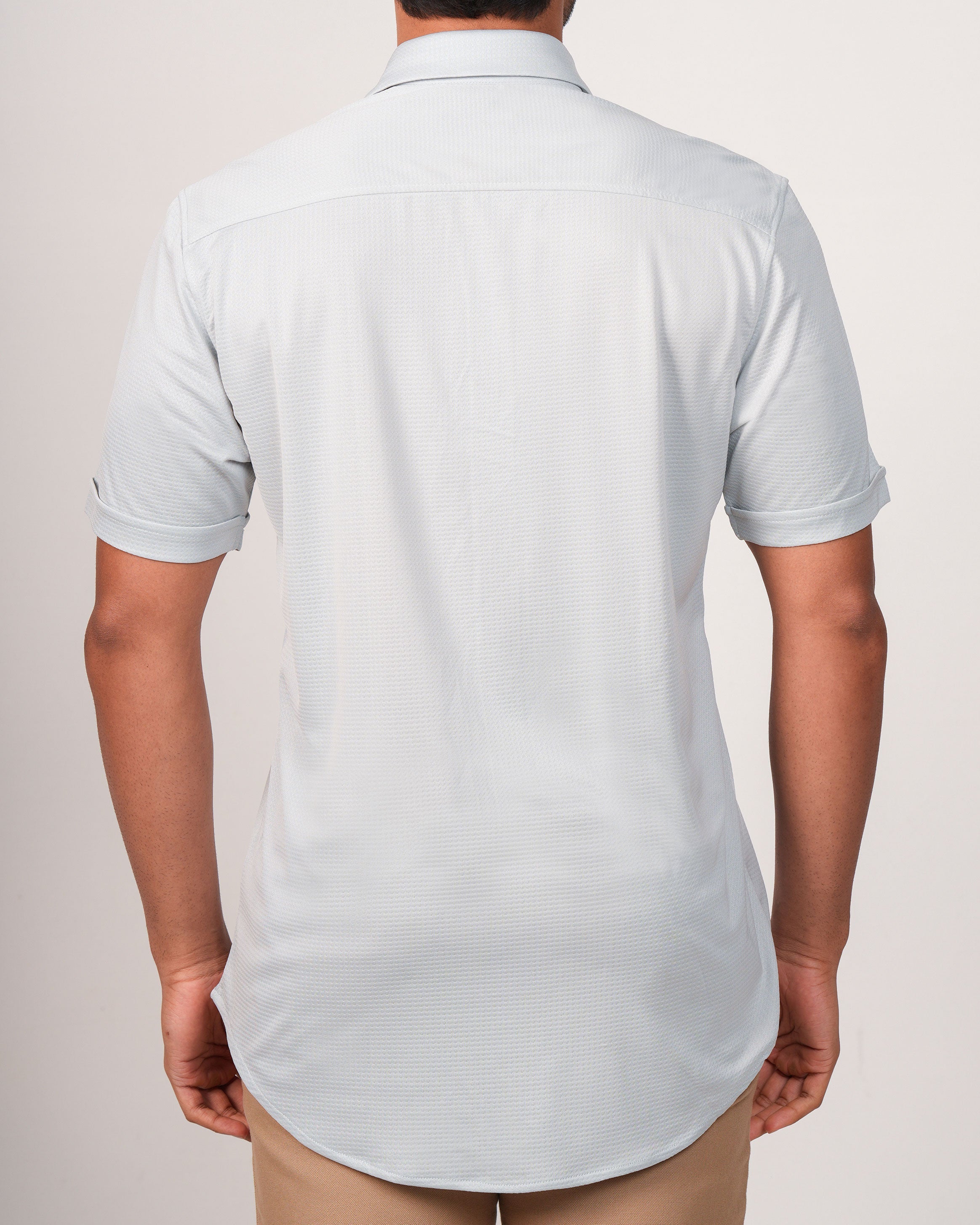 Emerald Casual Jacquard Regular Fit-High Rice