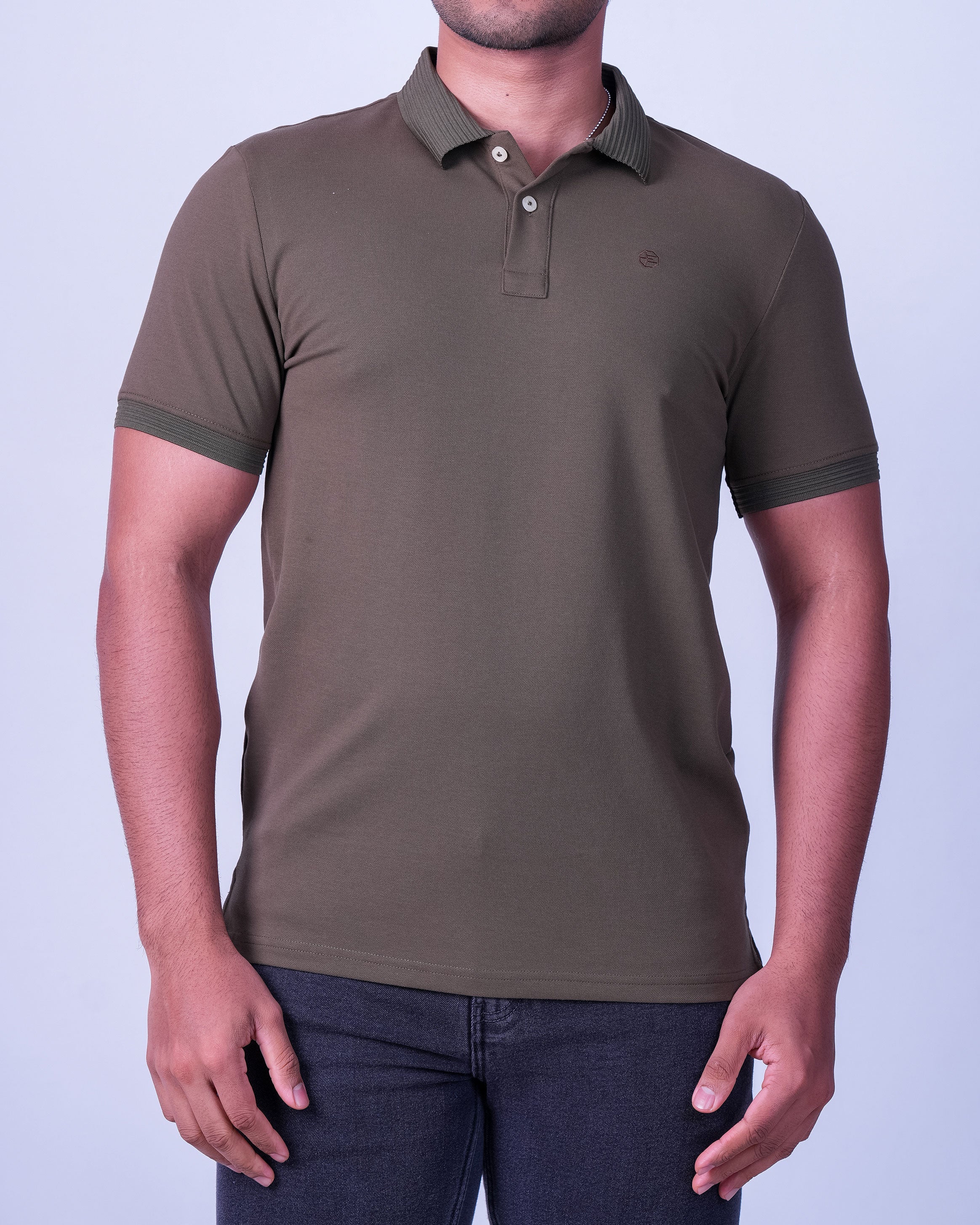 Emerald Polo Plain Slim Fit - London Green