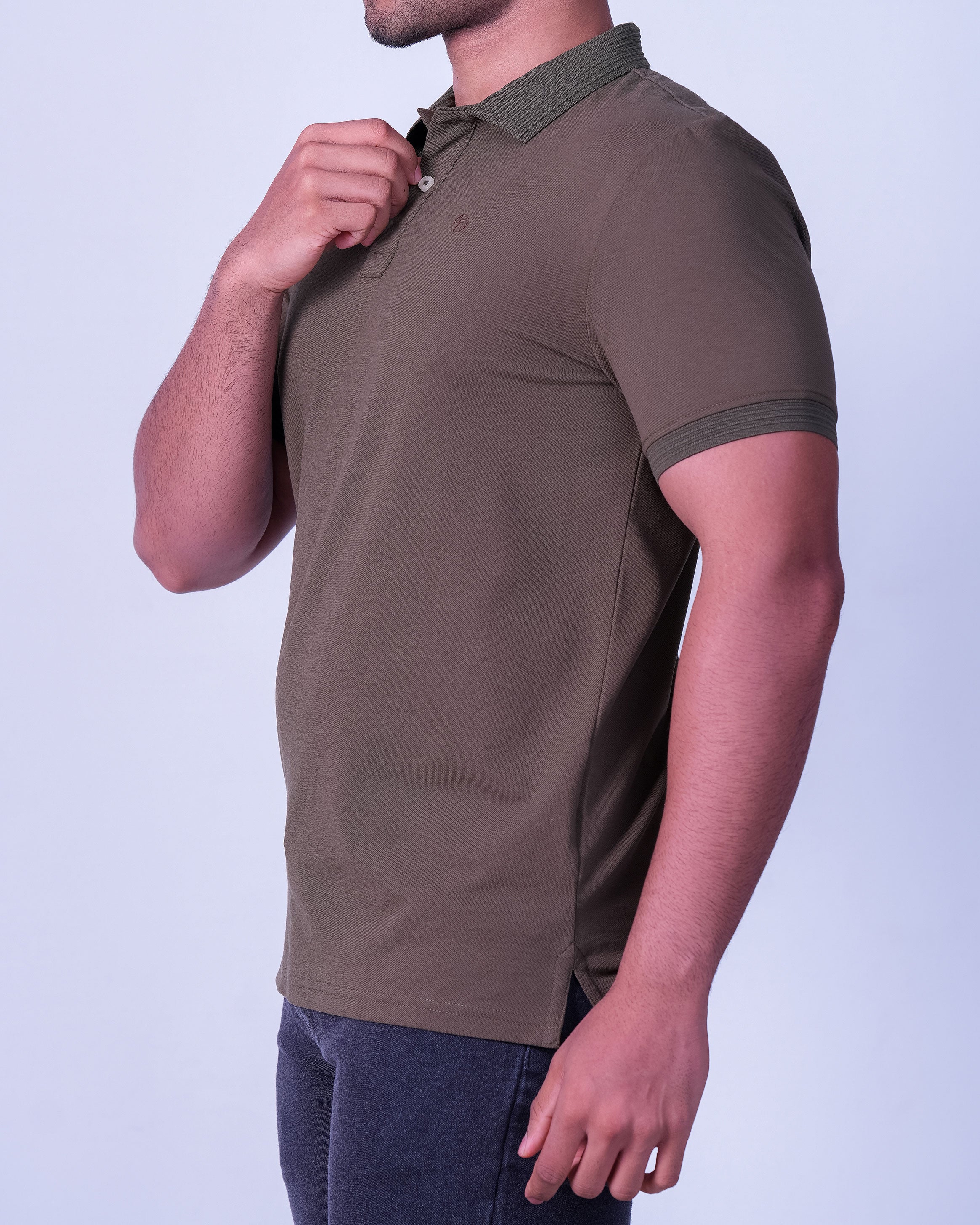Emerald Polo Plain Slim Fit - London Green