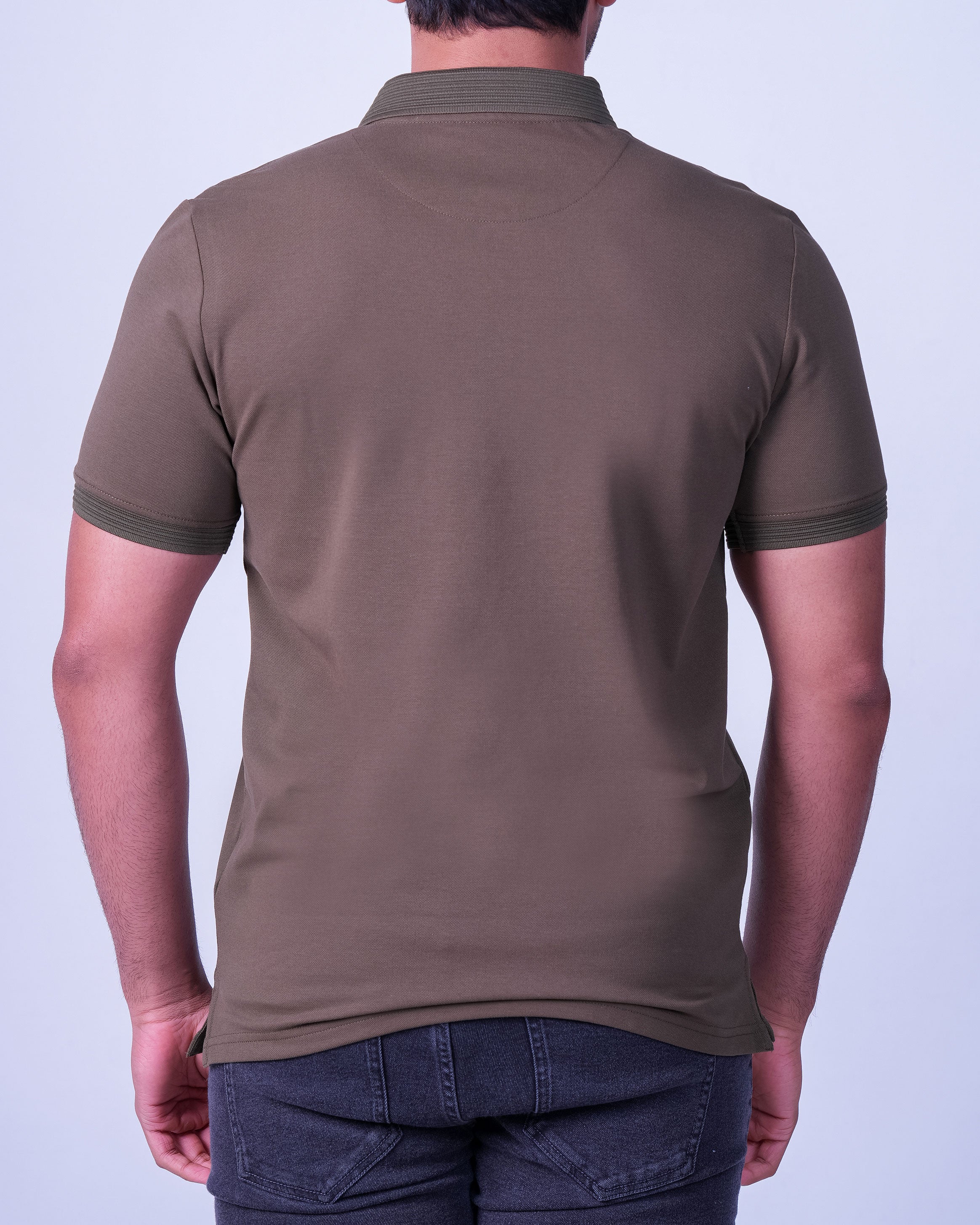 Emerald Polo Plain Slim Fit - London Green