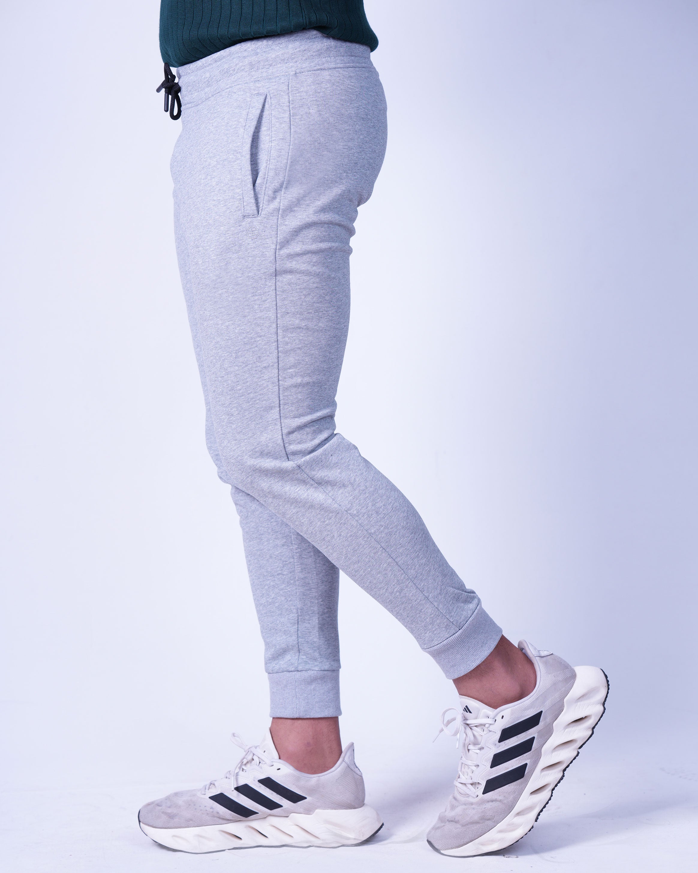 Emerald Jogger Plain Slim Fit - Steel Grey