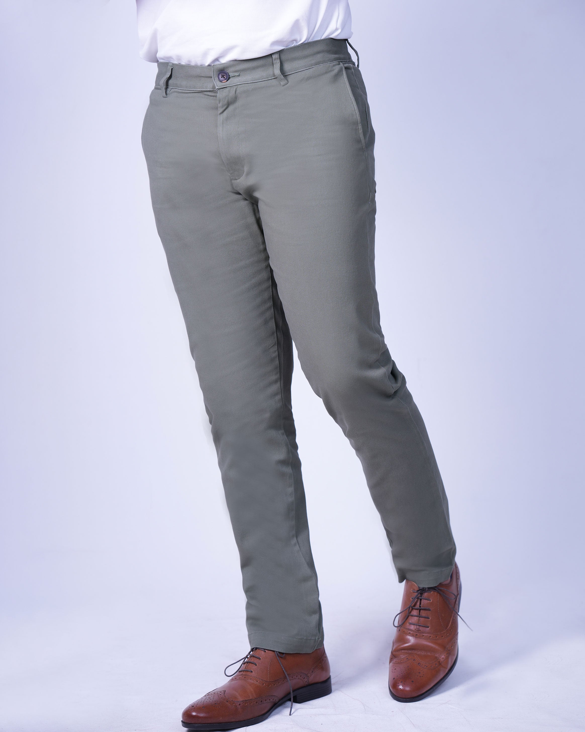 Emerald Chino Z - Elm Green