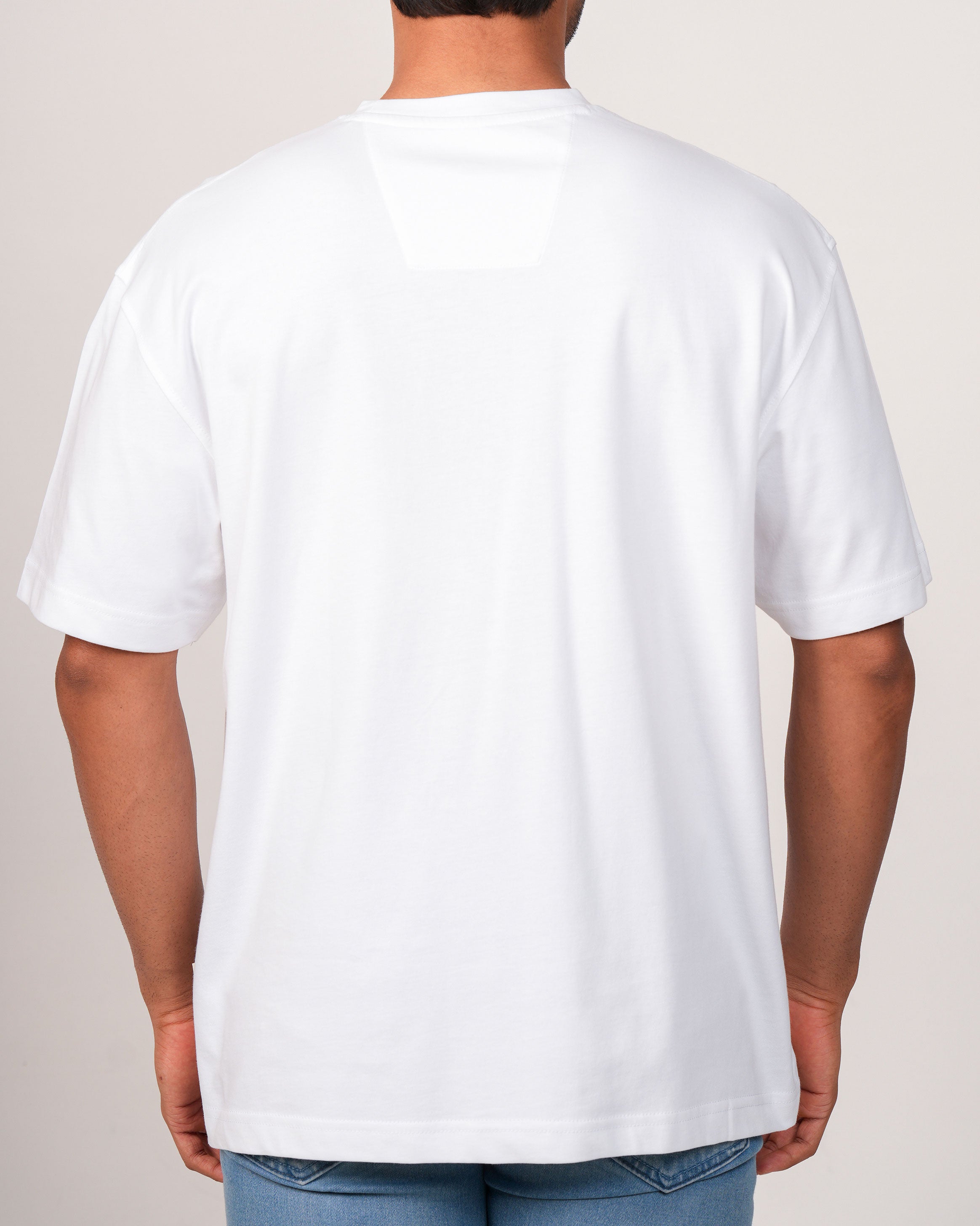 Emerald Oversized Crew Neck Tee-Snow White
