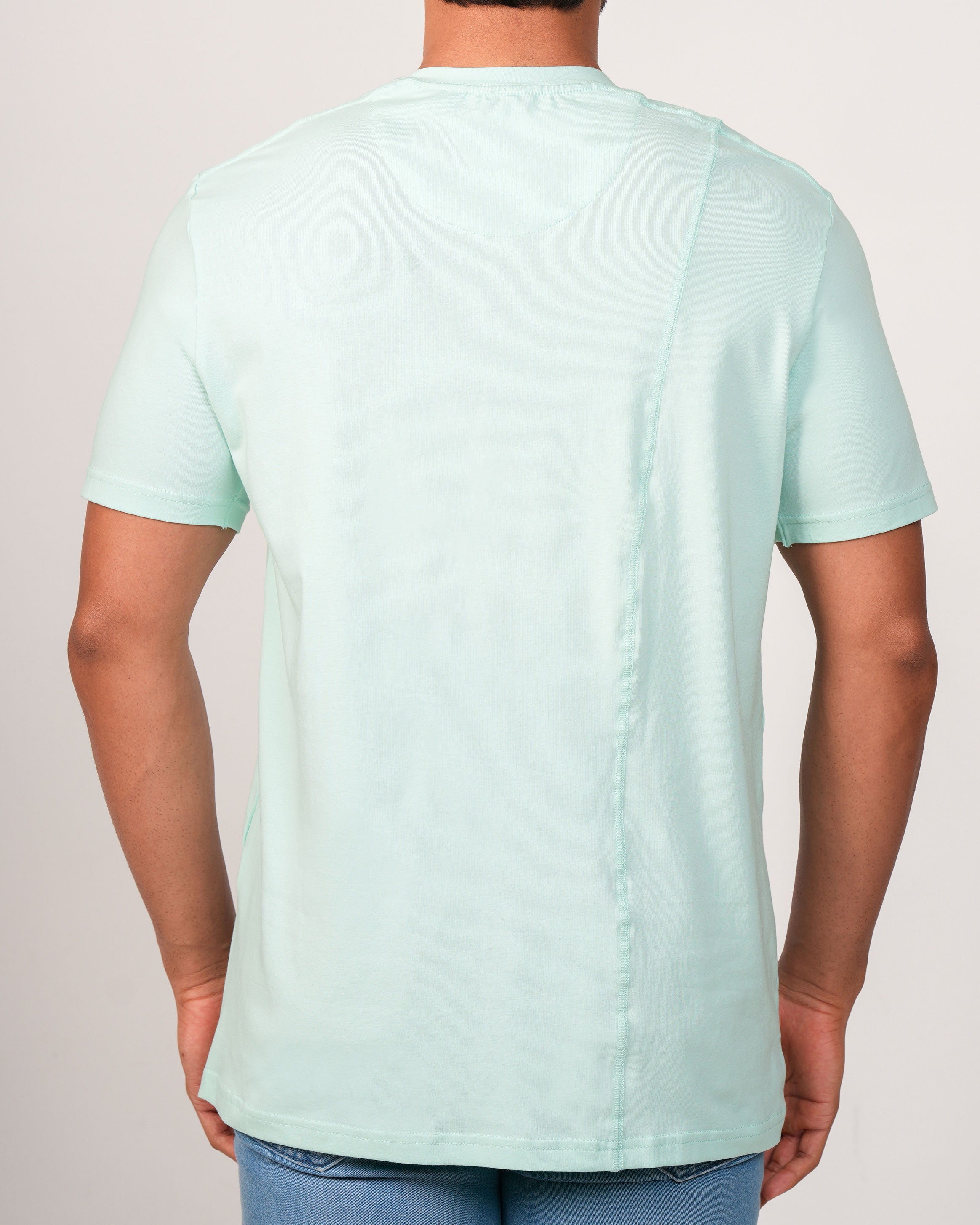 Emerald Crew Neck Slim Fit-Green Yucca