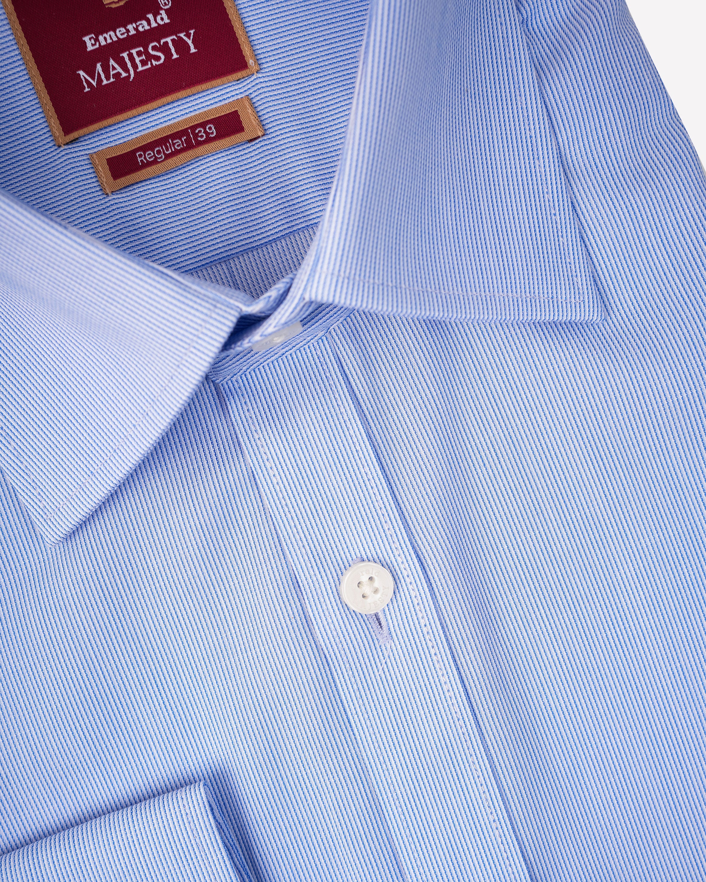 Emerald Majesty Stripe Regular Fit-Blue Nights